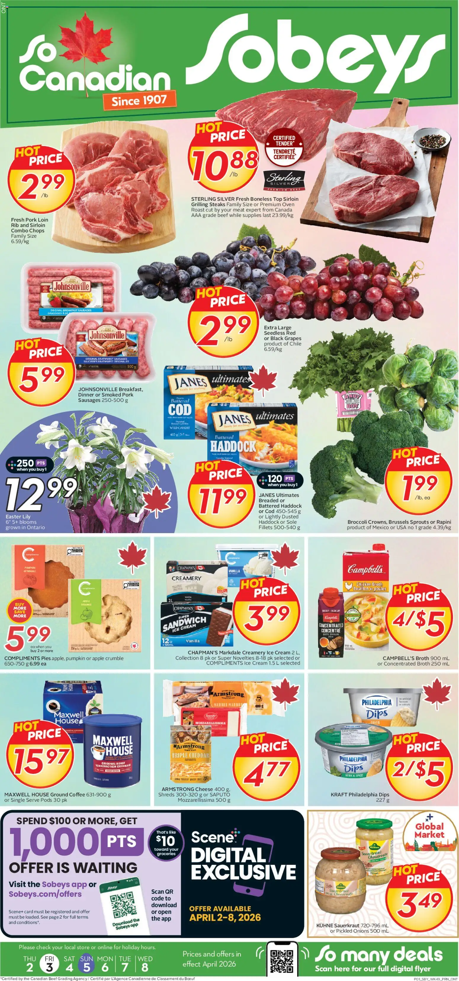 Sobeys flyer valid from 02.04.2026 | Page: 1