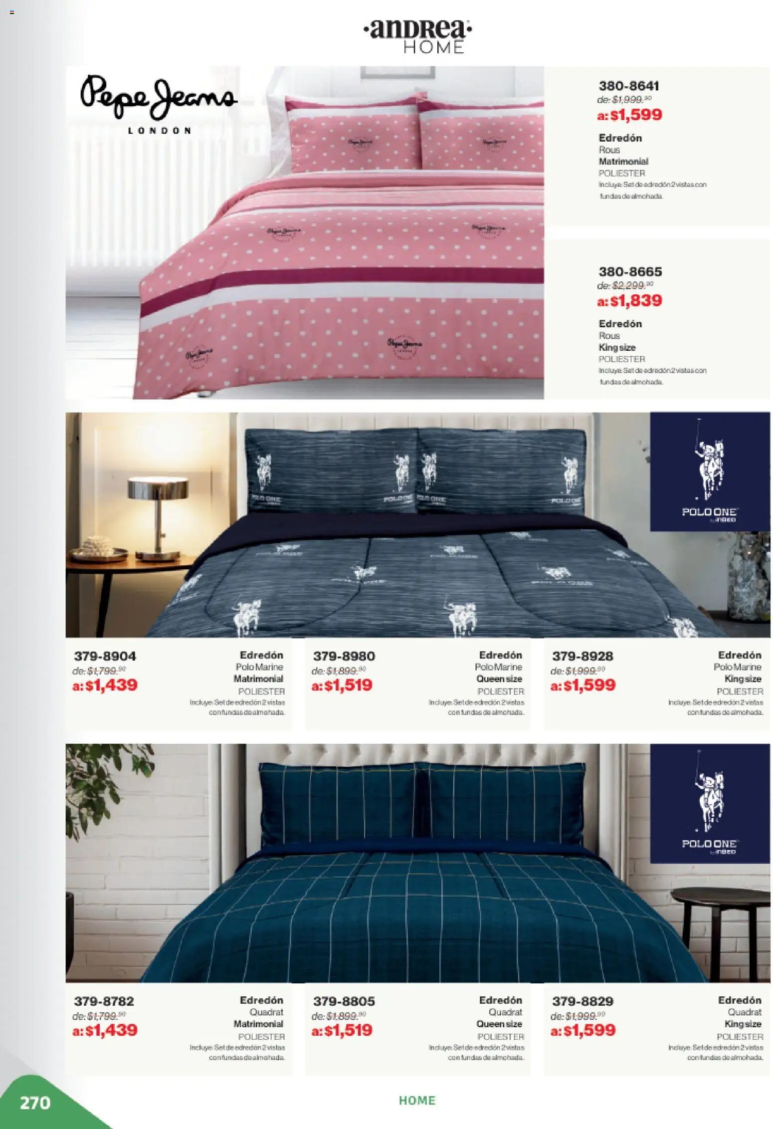 Nuevas ofertas de Andrea válidas en toda la República Mexicana desde el 02.11.2025. ¡Encuentra las mejores ofertas en Andrea catálogo Outlet! | Página: 270 | Productos: Almohada