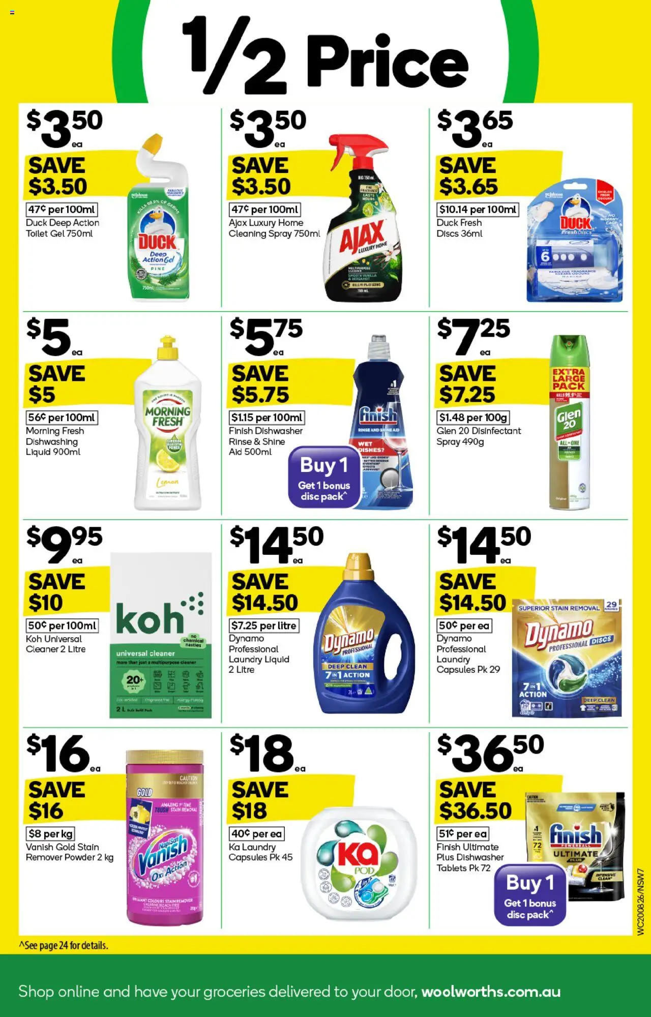 Woolworths catalogue - valid from 20.08.2025 | Page: 7 | Products: Cleaner, Lemon, Laundry, Multipurpose