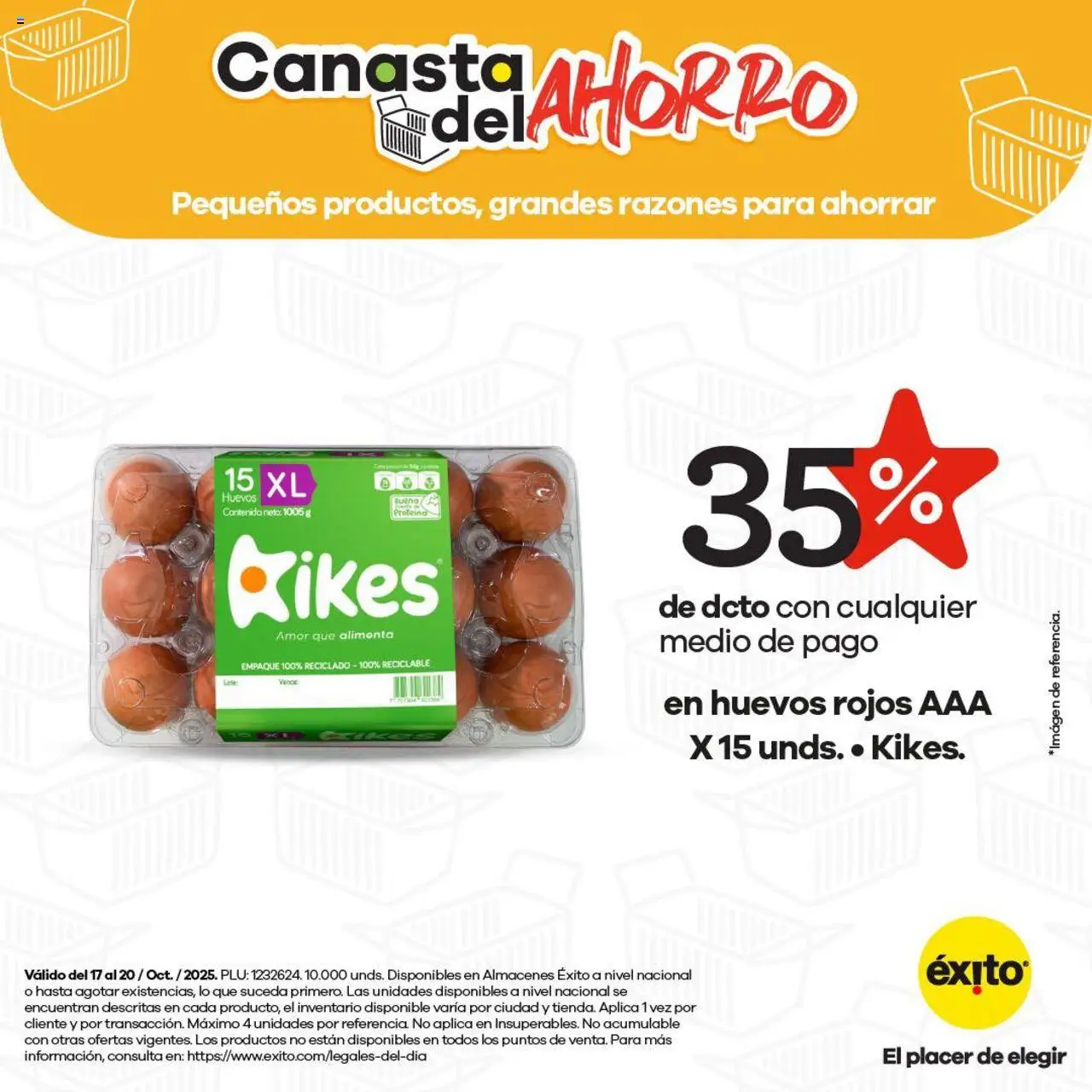 Éxito revista - valida desde el 17.10.2025 | Página: 8 | Productos: Huevos