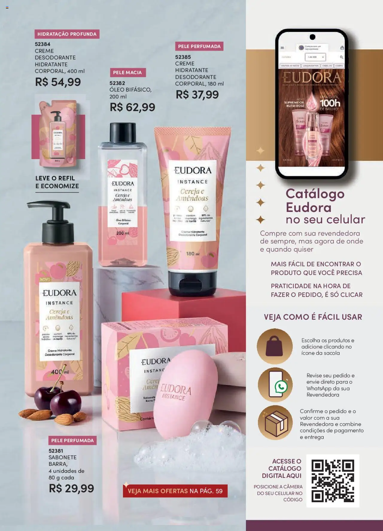 Eudora Folheto - válido de 07.10.2025 | Página: 103 | Produtos: Cereja, Desodorante, Óleo, Creme