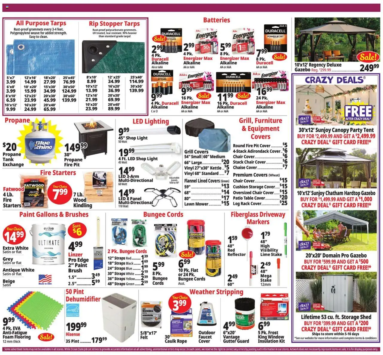 Ocean State Job Lot Weekly Ad - MA - valid from 11.09.2025 | Page: 3 | Products: Mower, Brushes, Table, Dehumidifier