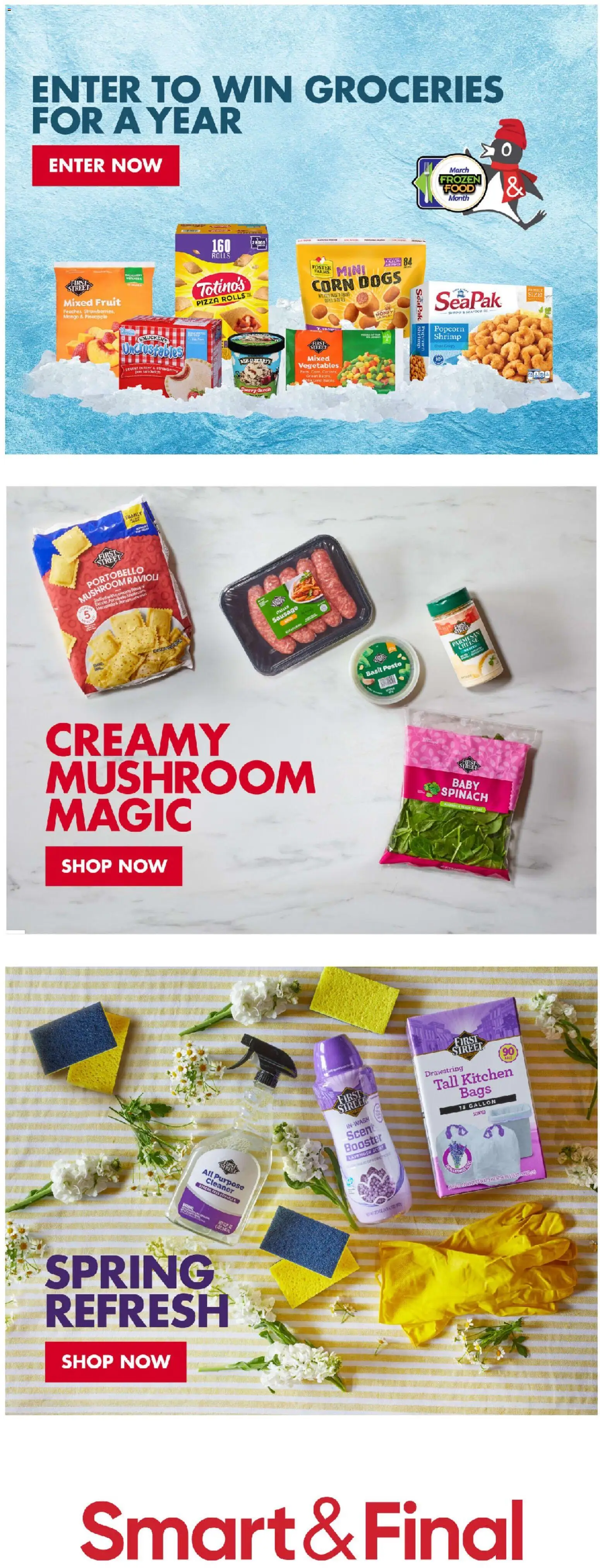 Smart & Final Smart & Final 5-days Steals - valid from 06.03.2026 | Page: 2 | Products: Cheese, Pizza, Vegetables, Mango