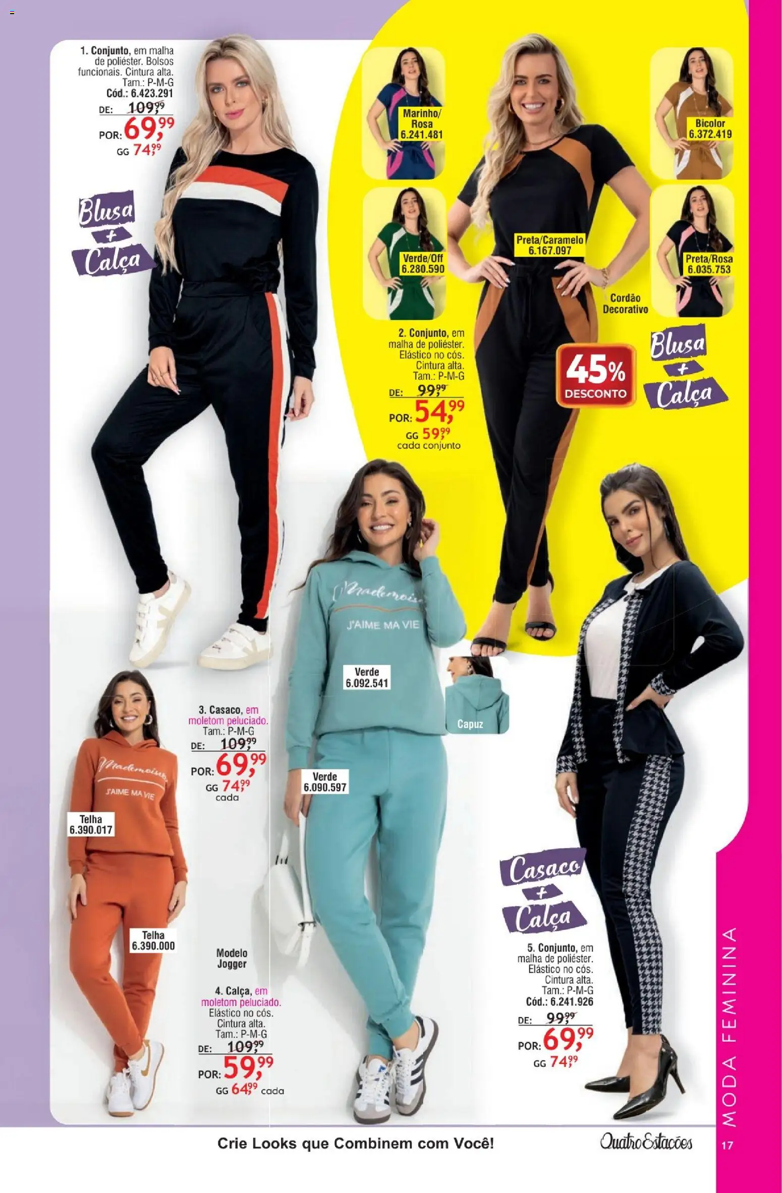 Quatro Estações Folheto - válido de 01.02.2026 | Página: 13 | Produtos: Moletom, Capuz, Calça, Casaco