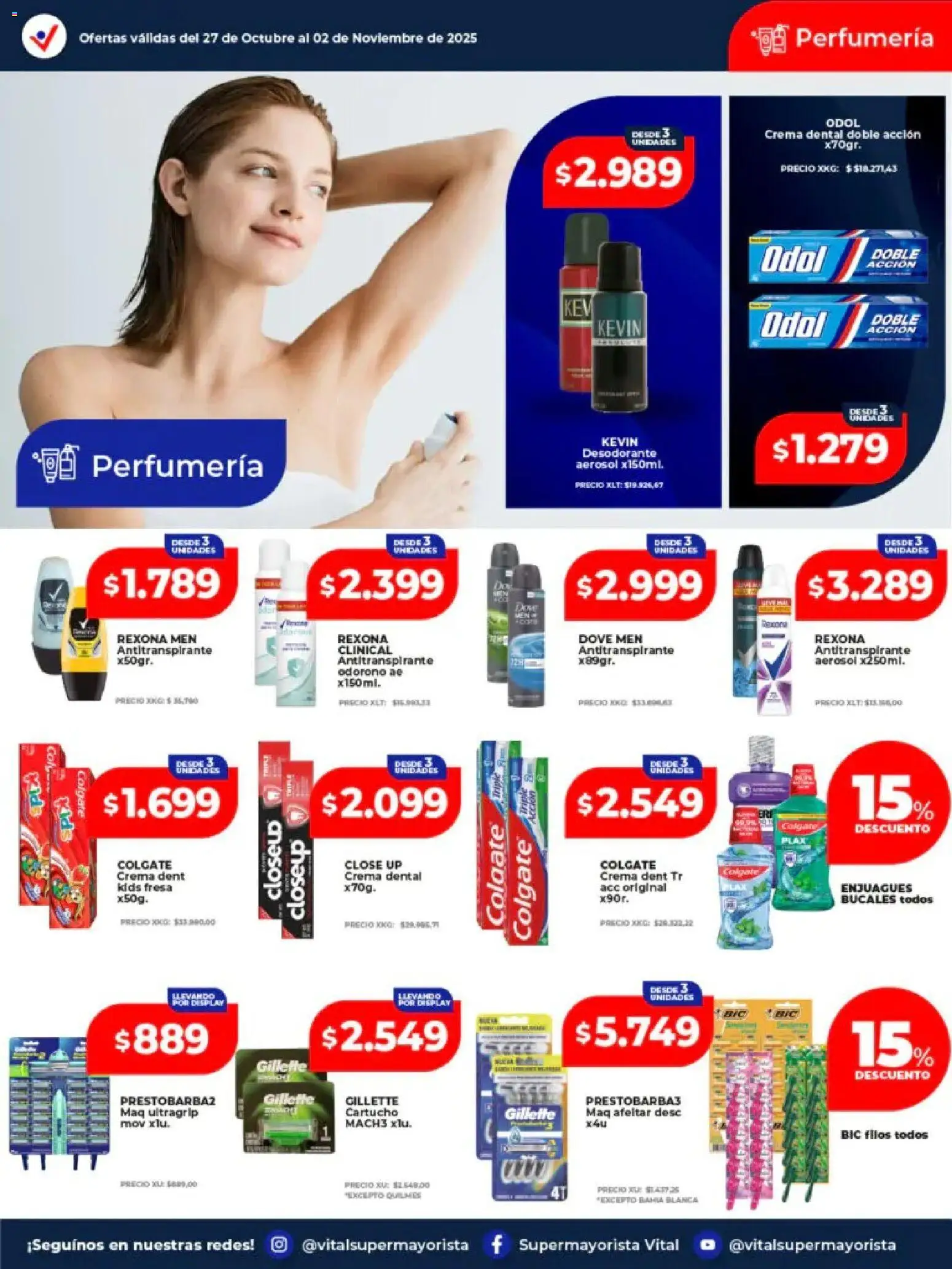 Vital - Ofertas - Laferrere │ válido desde el 27.10.2025 | Página: 3 | Productos: Desodorante, Antitranspirante, Crema