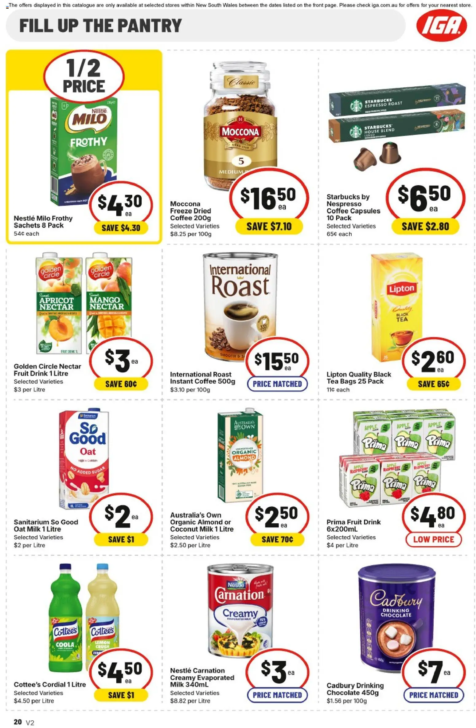 IGA catalogue - valid from 07.01.2026 | Page: 23 | Products: Coffee, Tea, Mango, Moccona