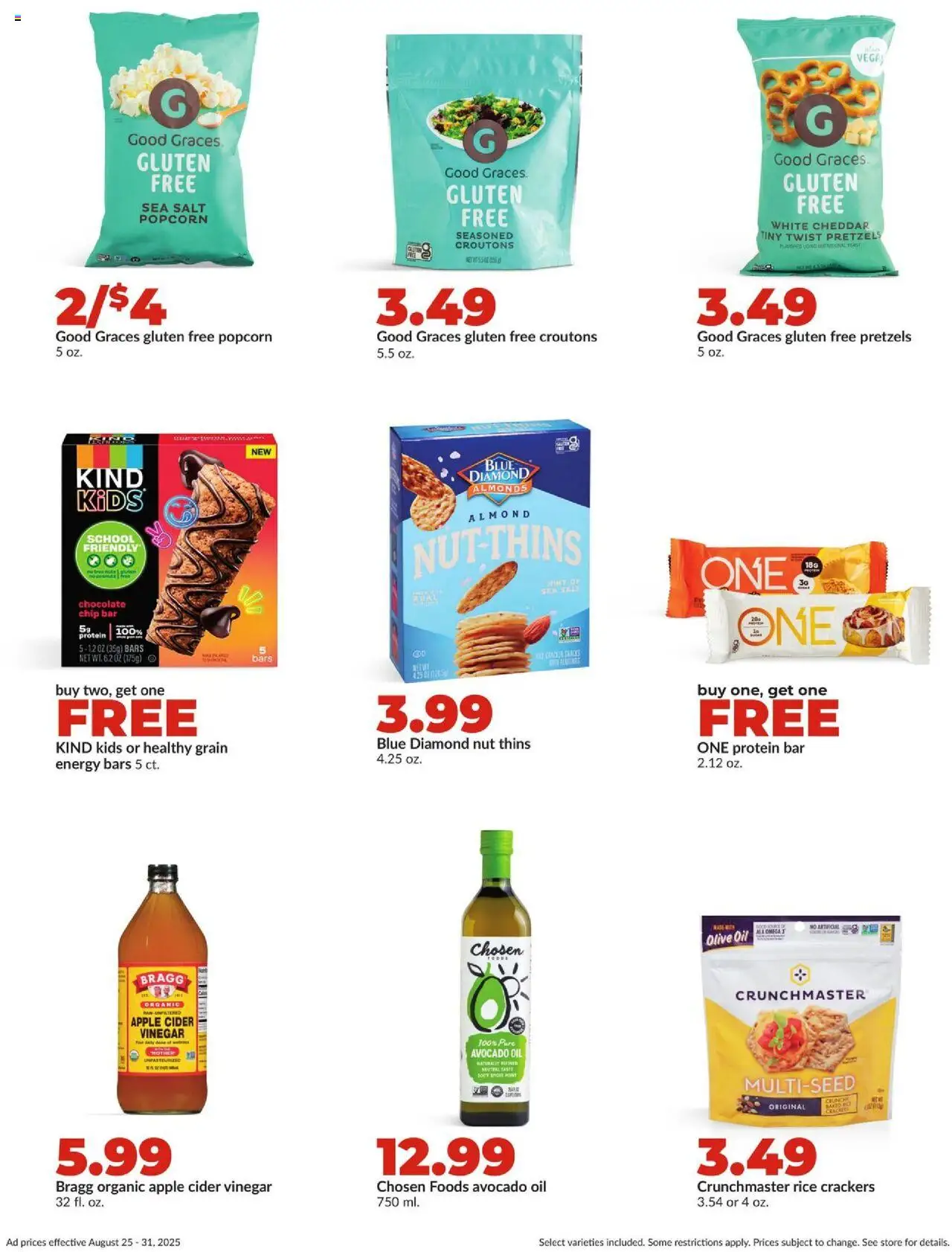 HyVee Weekly Ad - valid from 25.08.2025 | Page: 32 | Products: Apple Cider Vinegar, Vinegar, Oil, Chocolate Chip
