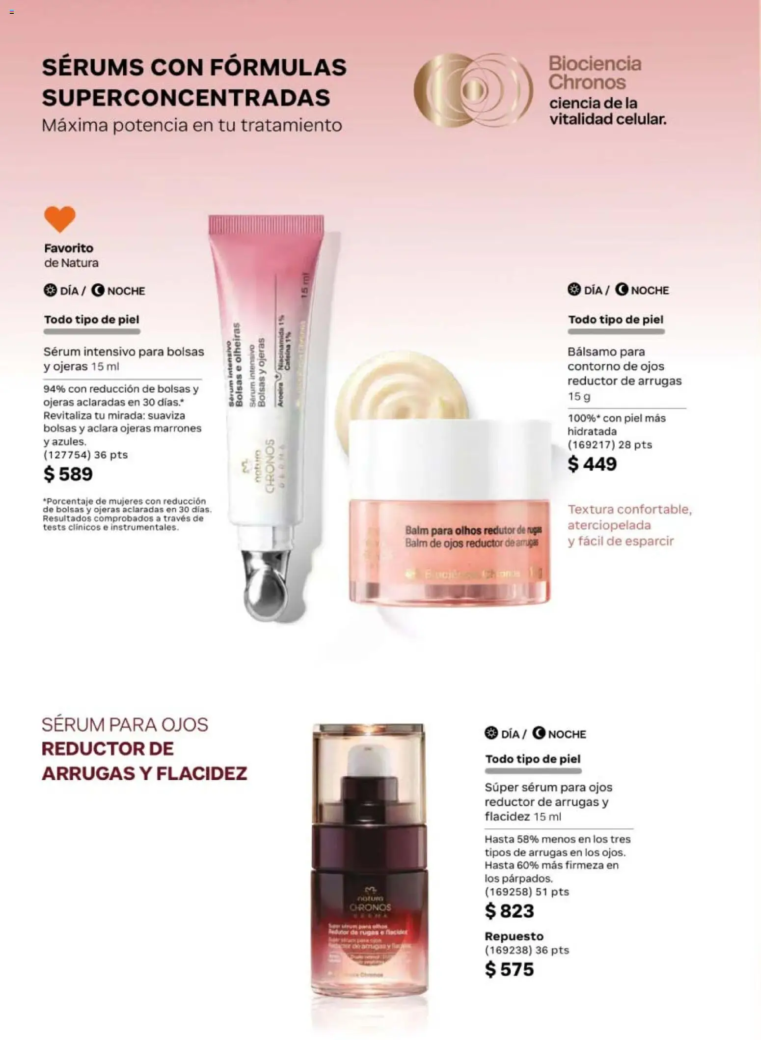 Nuevas ofertas de Natura válidas en toda la República Mexicana desde el 24.04.2026. ¡Encuentra las mejores ofertas en Natura campaña 7 2026! | Página: 88 | Productos: Contorno de ojos, Serum, Contorno, Bálsamo