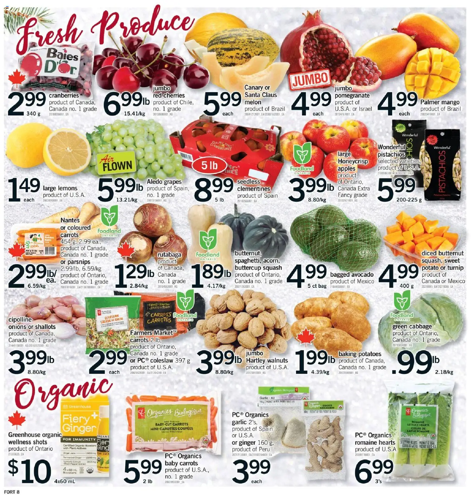 Fortinos flyer valid from 11.12.2025 | Page: 9 | Products: Potatoes, Bag, Juice, Apples