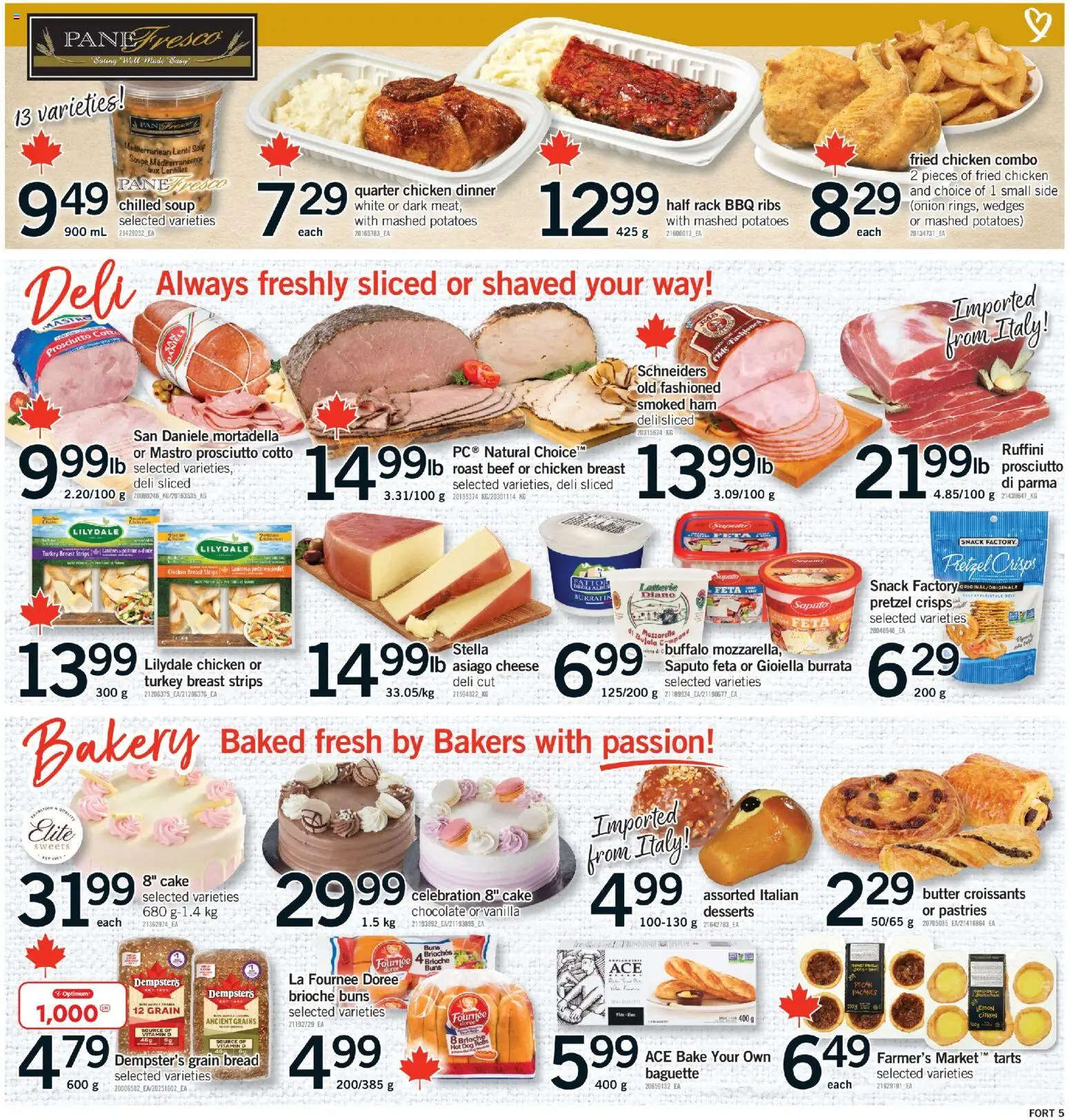 Fortinos flyer valid from 26.02.2026 | Page: 5 | Products: Turkey, Bread, Chocolate, Ham