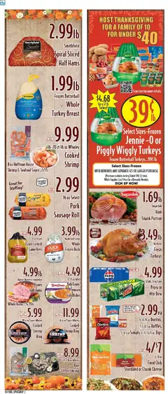 Preview of Piggly Wiggly weekly ads valid from 19.11.2025