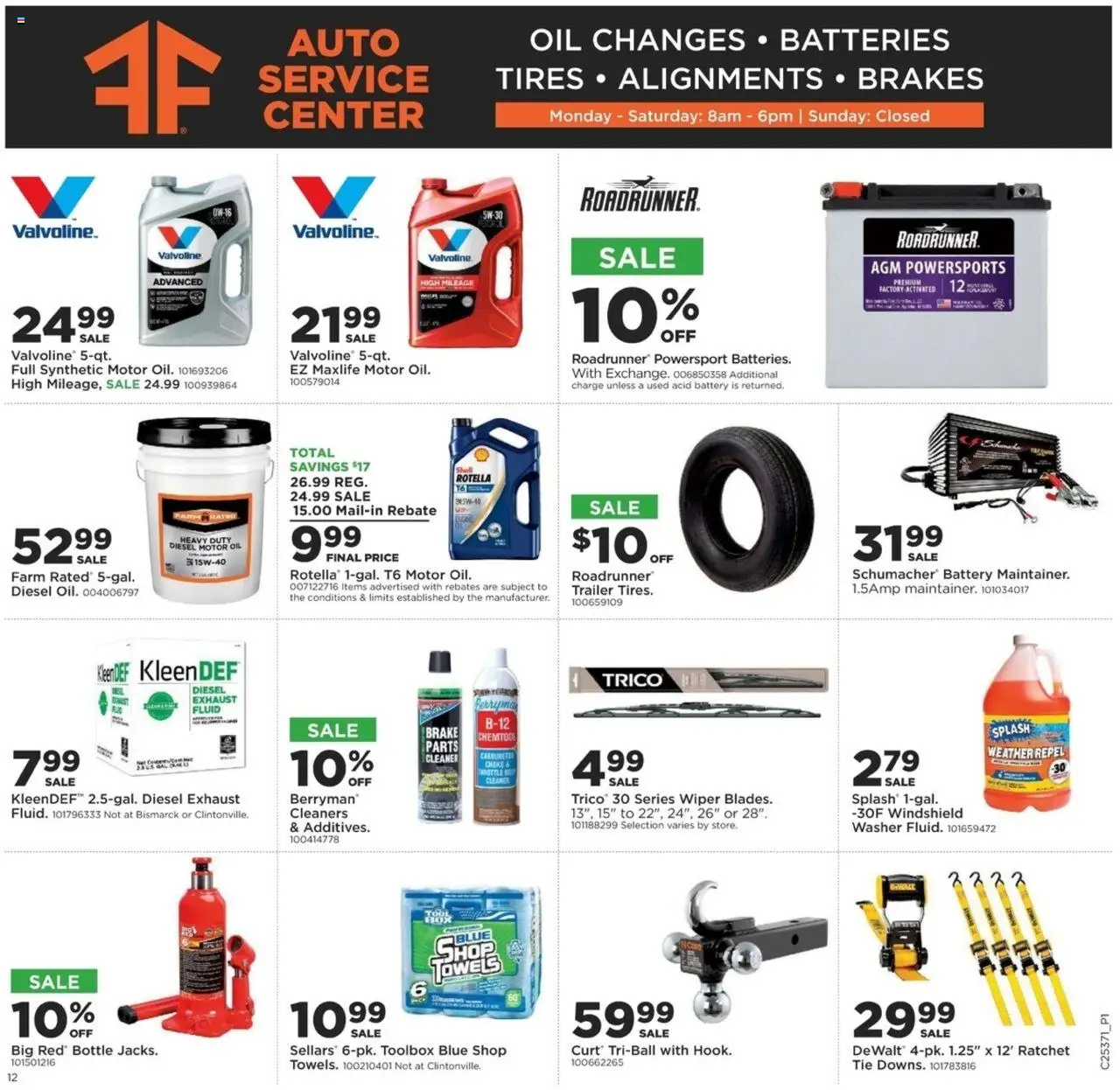 Mills Fleet Farm Weekly Ad - valid from 11.09.2025 | Page: 15 | Products: Ratchet, Wiper, Carburetor, Washer