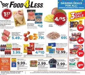 Preview of Food 4 Less weekly ads valid from 10.12.2025