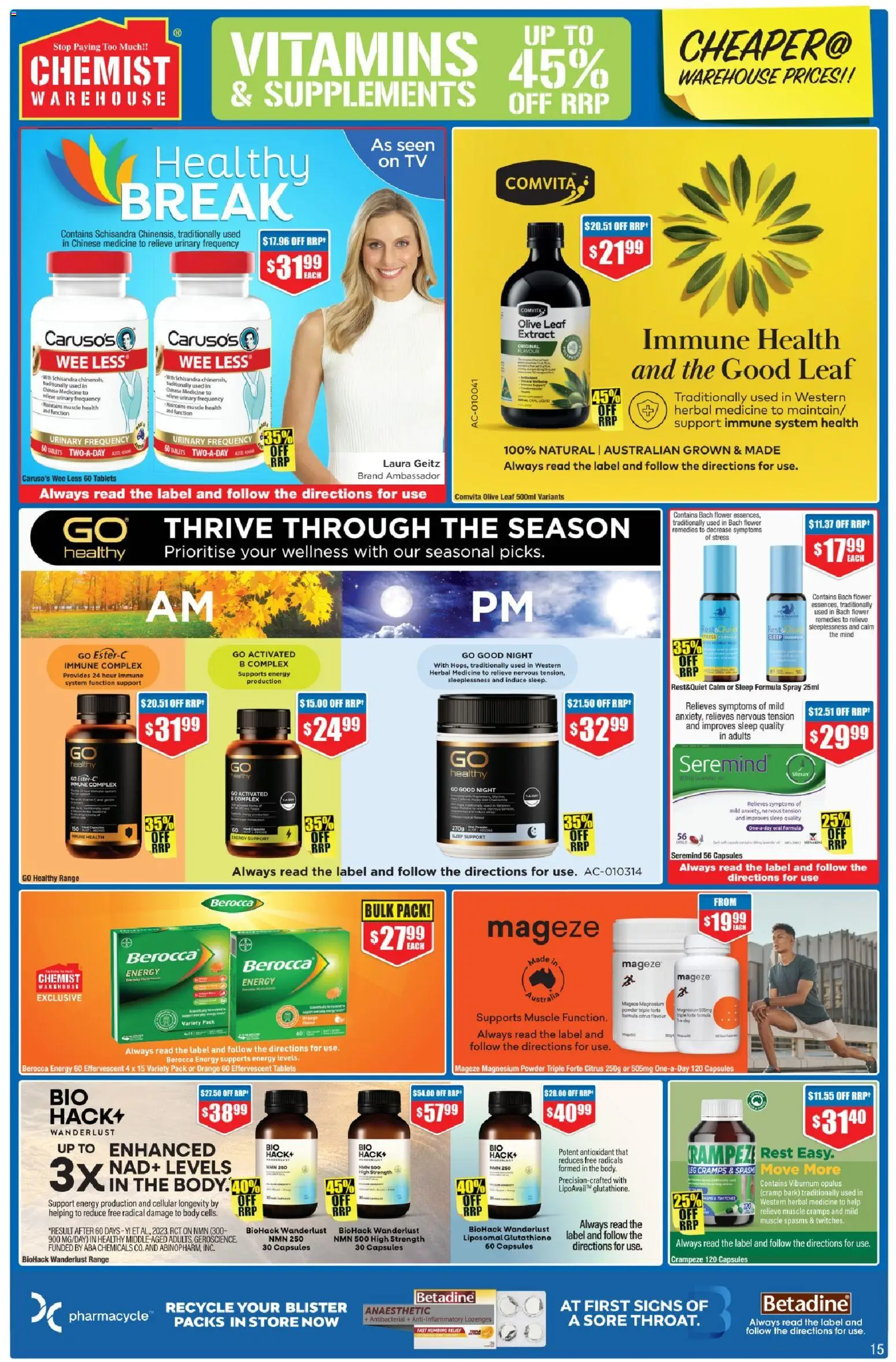 Chemist Warehouse catalogue - valid from 26.03.2026 | Page: 15 | Products: Powder, Tv, Herbal, Tablets