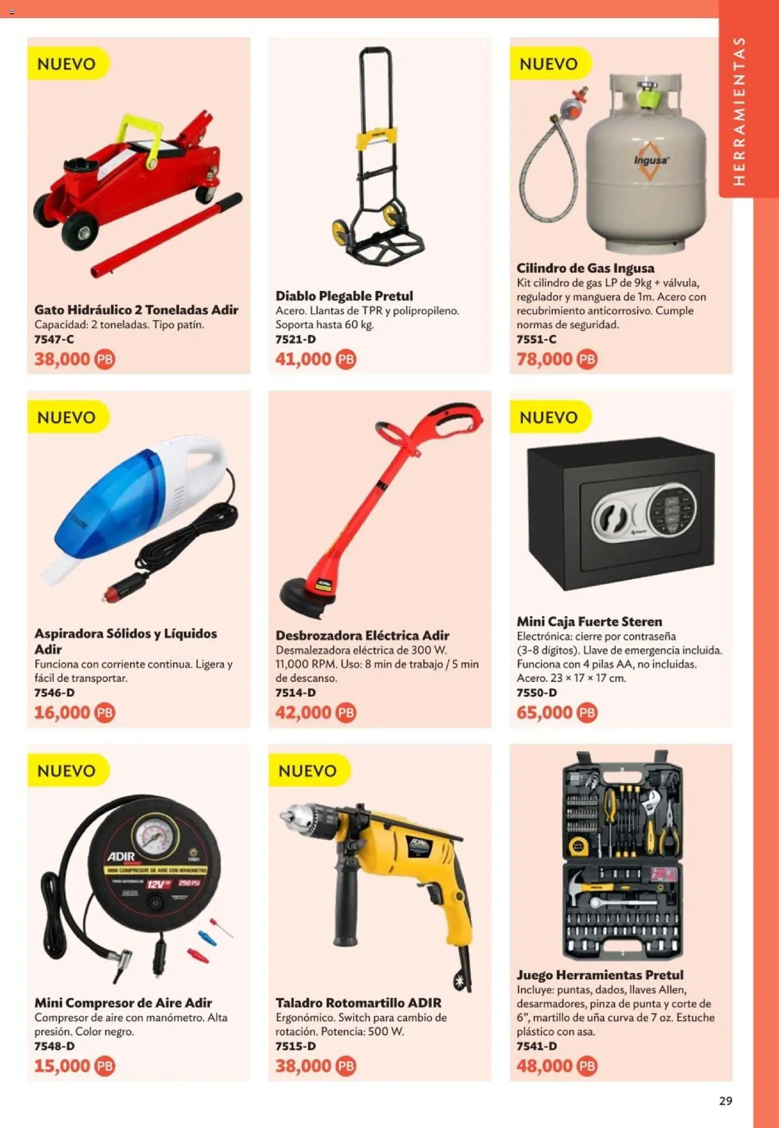 Nuevas ofertas de Betterware válidas en toda la República Mexicana desde el 05.01.2026. ¡Encuentra las mejores ofertas en Betterware Catálogo de Premios! | Página: 29 | Productos: Estuche, Rotomartillo, Martillo, Llave