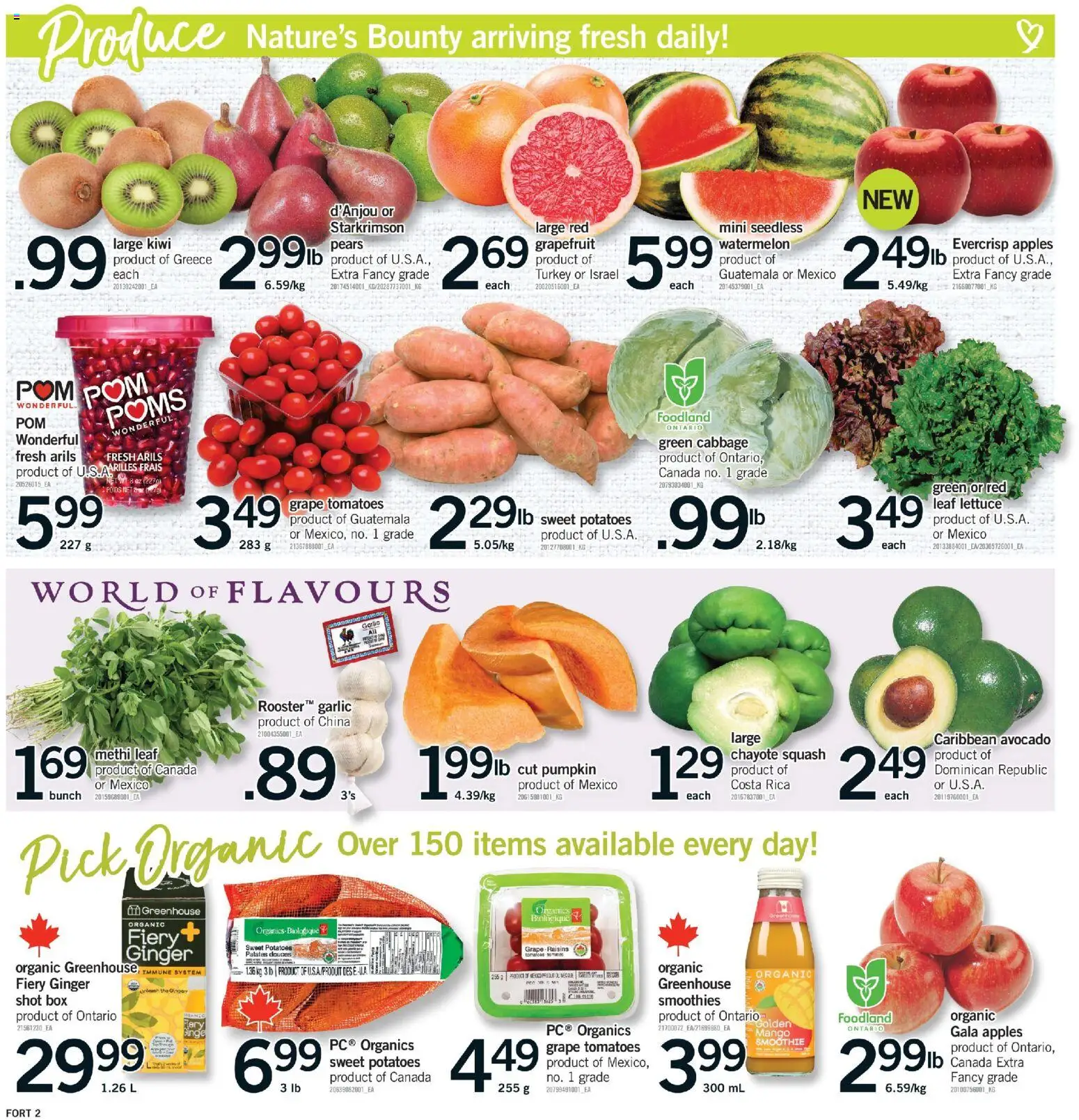 Fortinos flyer valid from 15.01.2026 | Page: 3 | Products: Kiwi, Turkey, Apples, Tomatoes