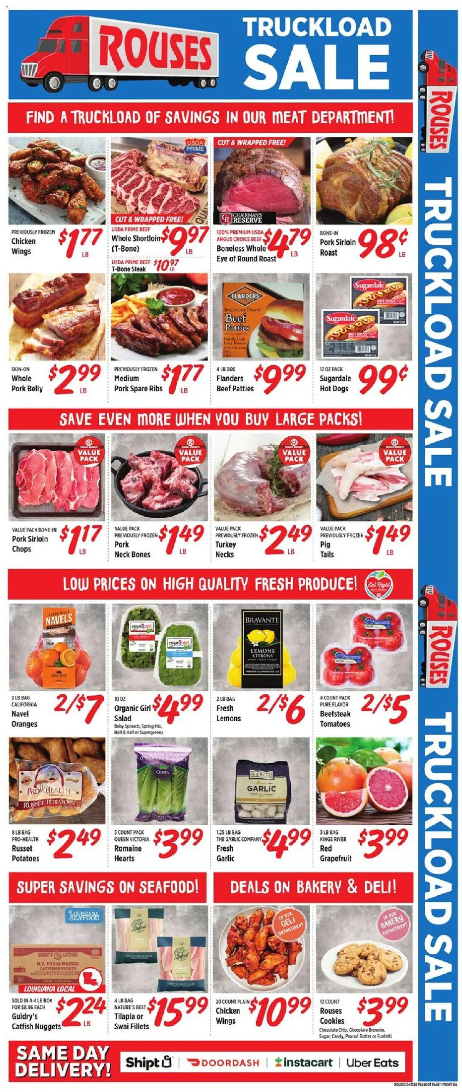Rouses Weekly Ad - MS - valid from 15.04.2026 | Page: 3 | Products: Bakery, Box, Cookies, Potatoes