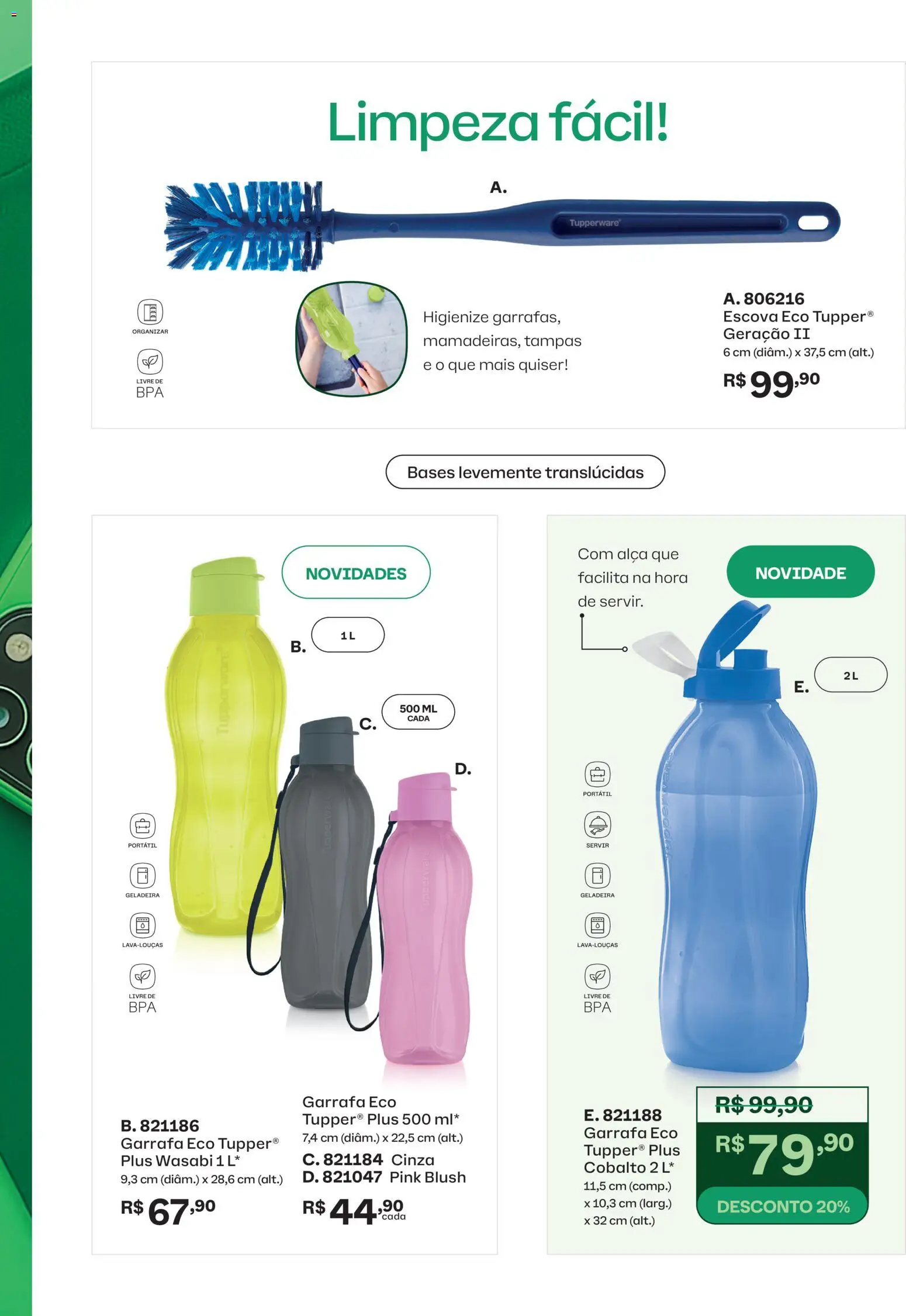Tupperware Folheto - válido de 01.02.2026 | Página: 15 | Produtos: Geladeira, Blush, Wasabi, Escova
