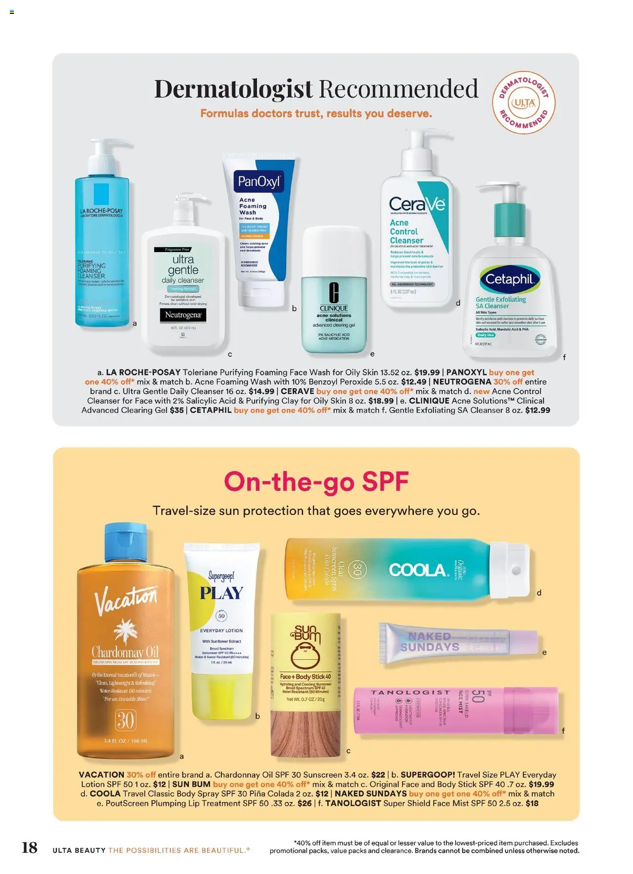 Ulta Beauty Weekly Ad - valid from 29.06.2025 | Page: 18 | Products: Fragrance, Oil, Sunscreen, Water