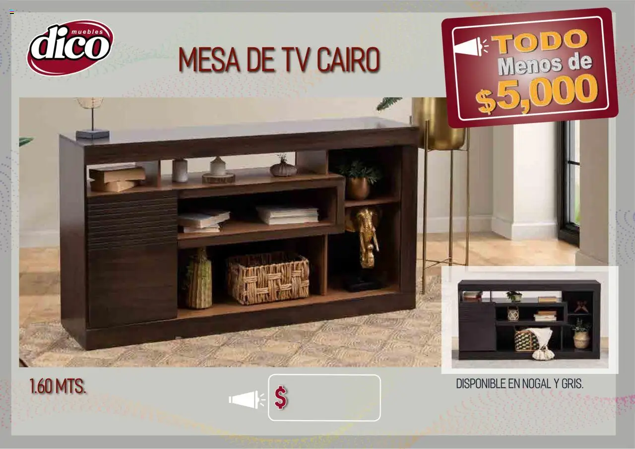 Nuevas ofertas de Muebles Dico válidas en toda la República Mexicana desde el 12.02.2025. ¡Encuentra las mejores ofertas en Muebles Dico catálogo Todo Menos! | Página: 48 | Productos: Mesa de centro, Mesa