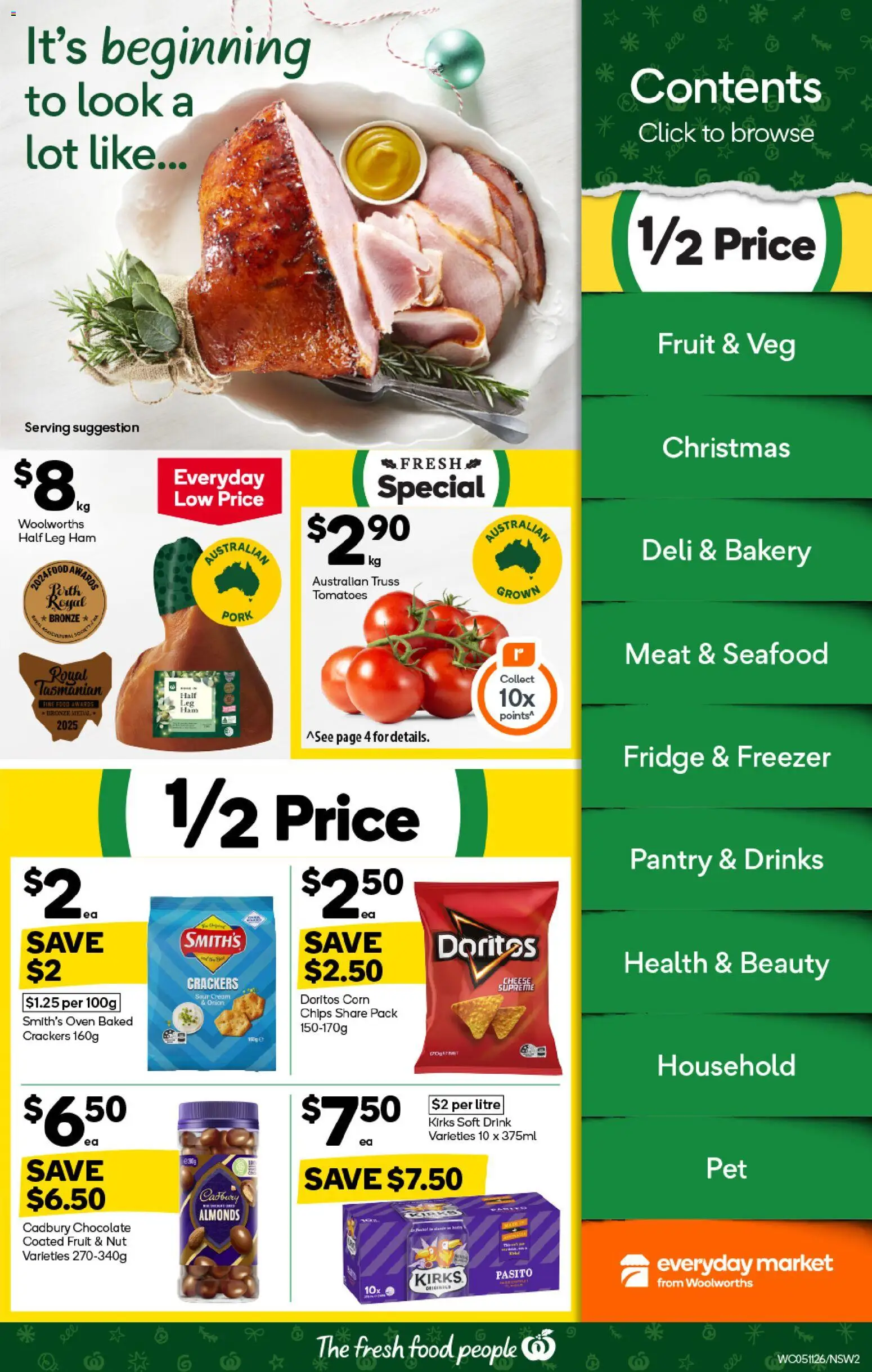 Woolworths catalogue - valid from 05.11.2025 | Page: 2 | Products: Chocolate, Pork, Freezer, Bakery