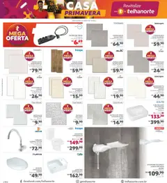 Telhanorte Folheto - válido de 18.09.2025 | Página: 2 | Produtos: Piso, Porcelanato, Lavatório, Chuveiro
