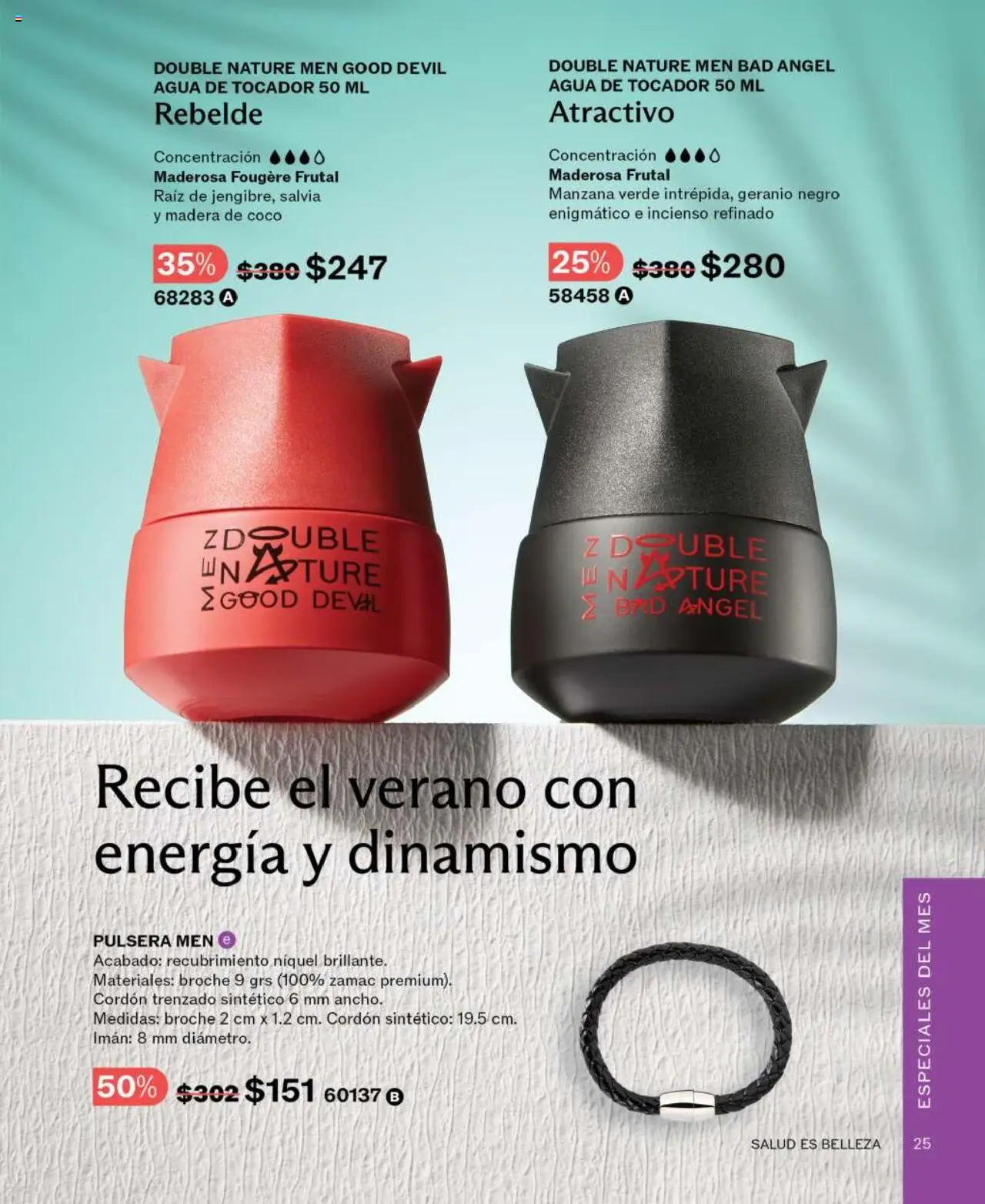 Nuevas ofertas de JAFRA válidas en toda la República Mexicana desde el 01.06.2025. ¡Encuentra las mejores ofertas en JAFRA catálogo! | Página: 25 | Productos: Imán, Manzana, Agua, Pulsera