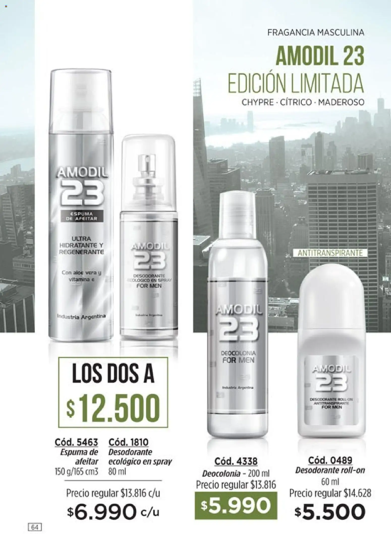 Catálogo Amodil Campaña 5 │ válido desde el 01.03.2026 | Página: 64 | Productos: Espuma de afeitar, Desodorante, Antitranspirante, Espuma