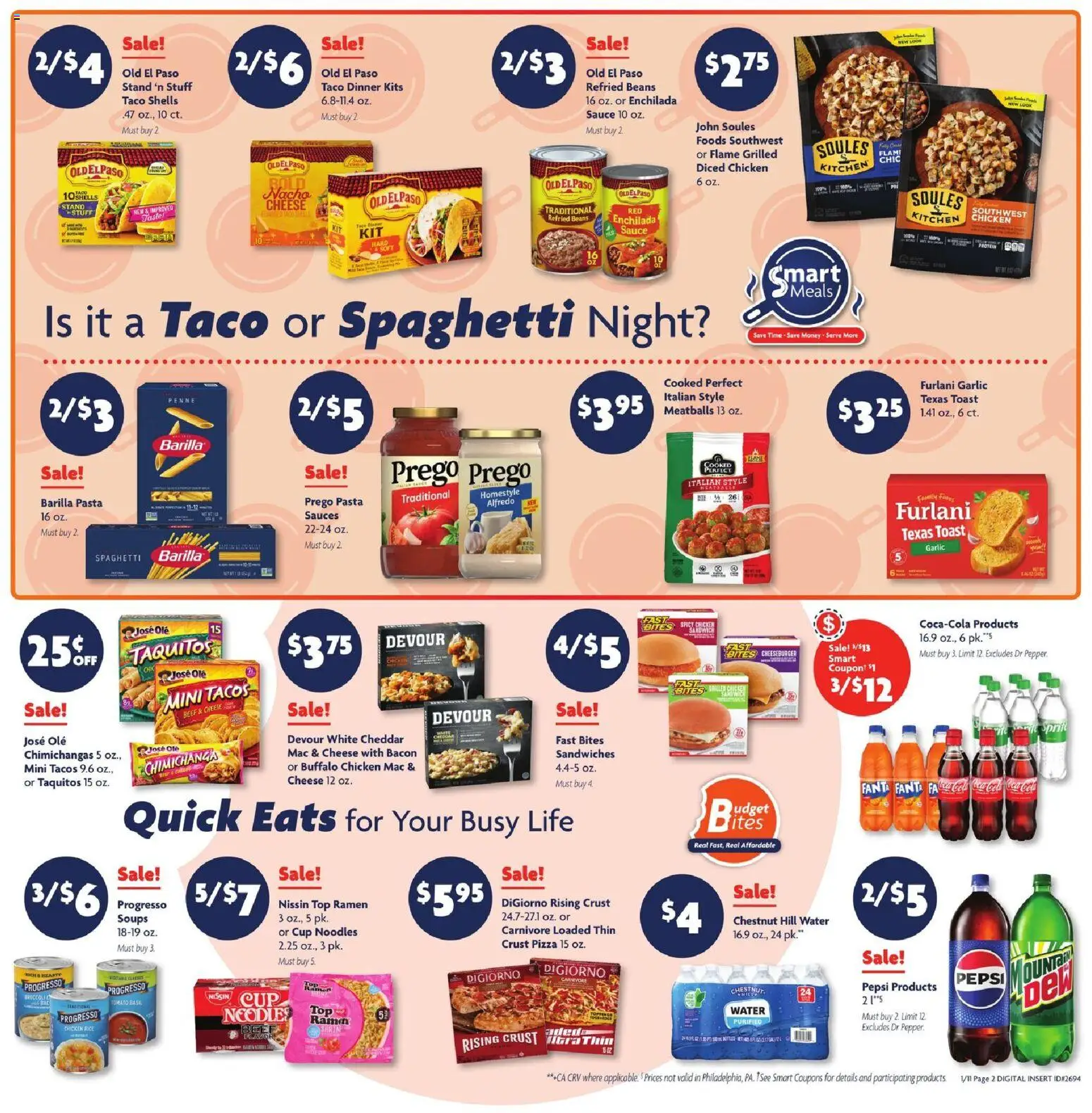 Family Dollar Weekly Ad - valid from 11.01.2026 | Page: 2 | Products: Pizza, Beef, Sauce, Garlic