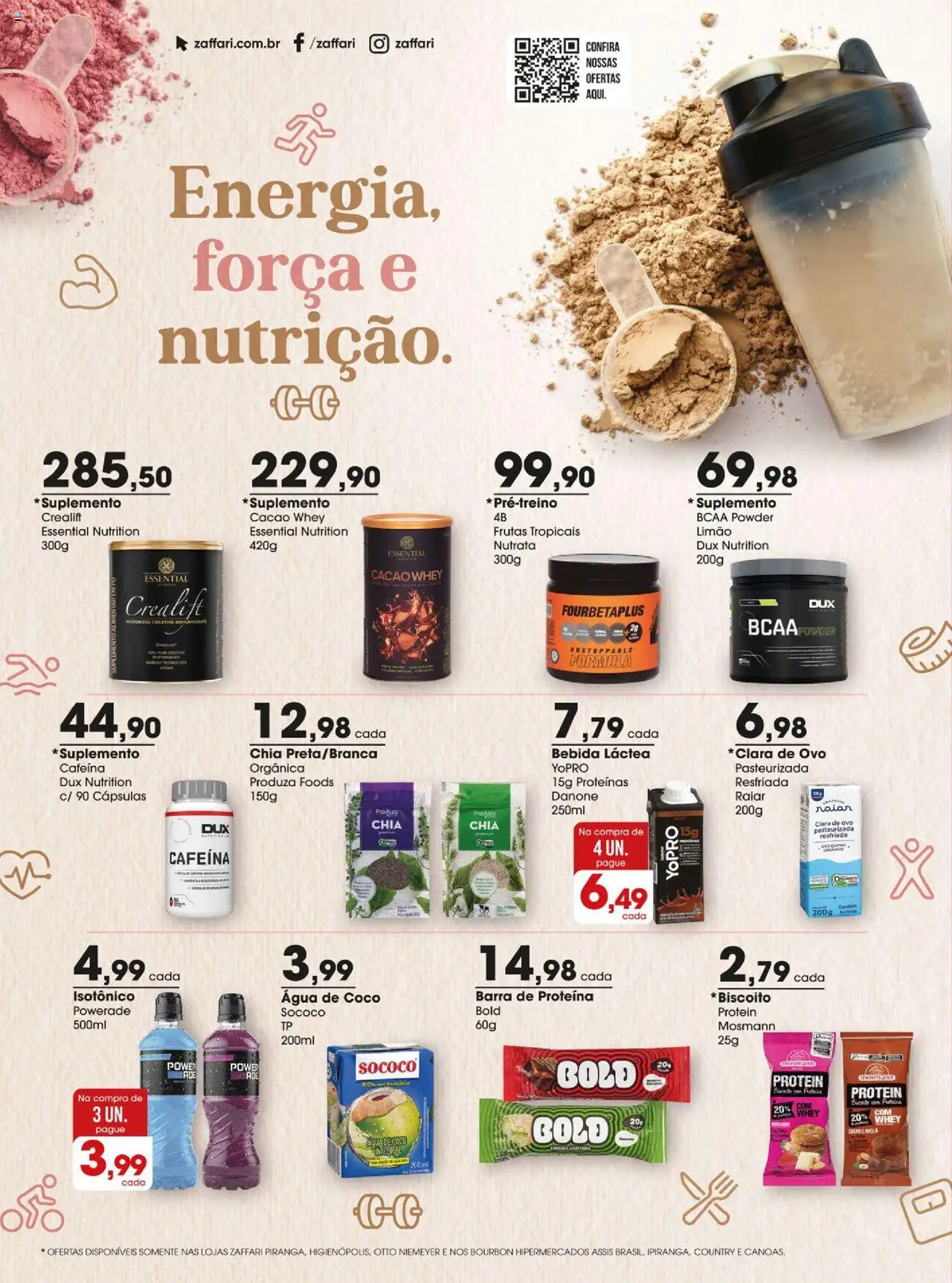 Zaffari Folheto - válido de 12.08.2025 | Página: 20 | Produtos: Coco, Pó, Chia, Avelã