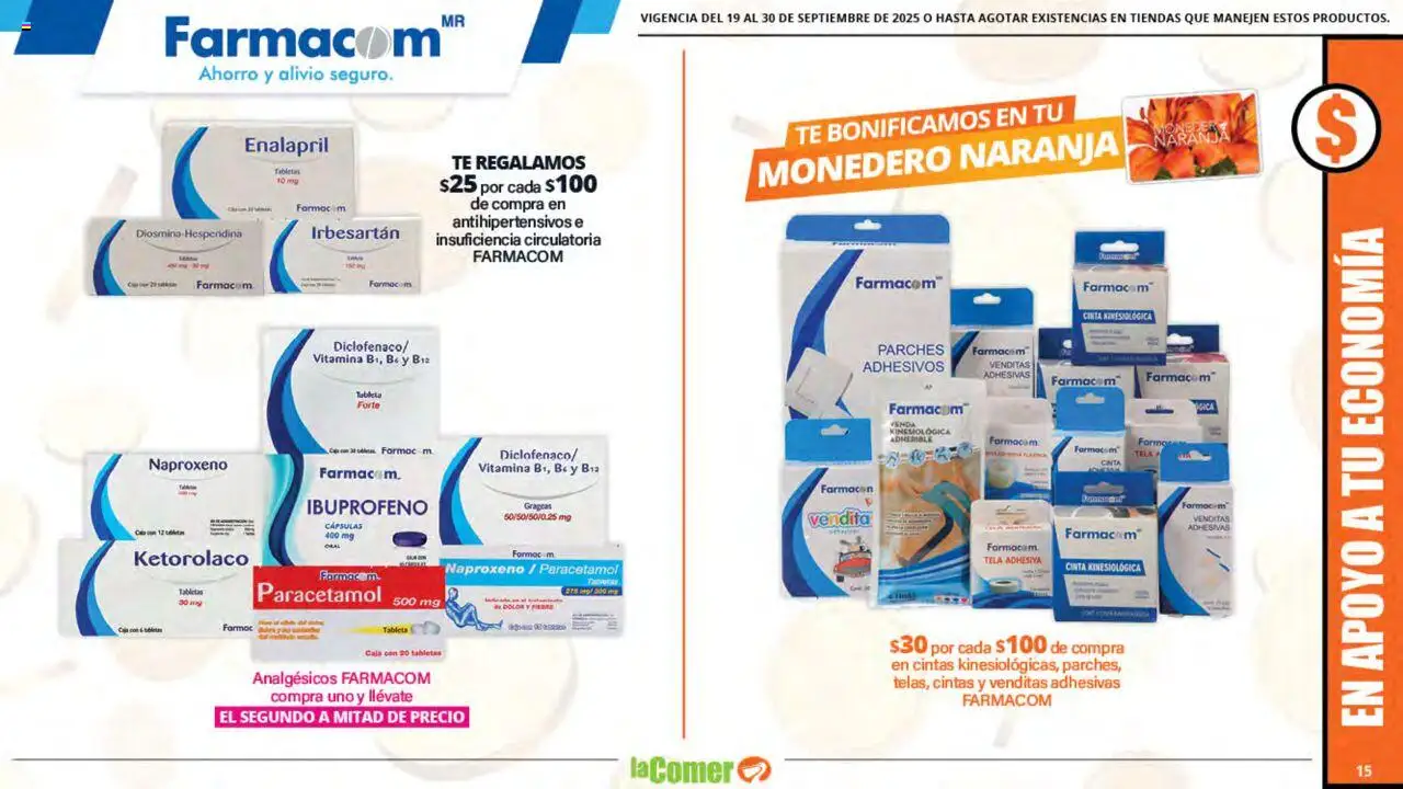 Nuevas ofertas de La Comer válidas en toda la República Mexicana desde el 19.09.2025. ¡Encuentra las mejores ofertas en La Comer - Folleto! | Página: 15 | Productos: Monedero, Cinta, Té, Tableta