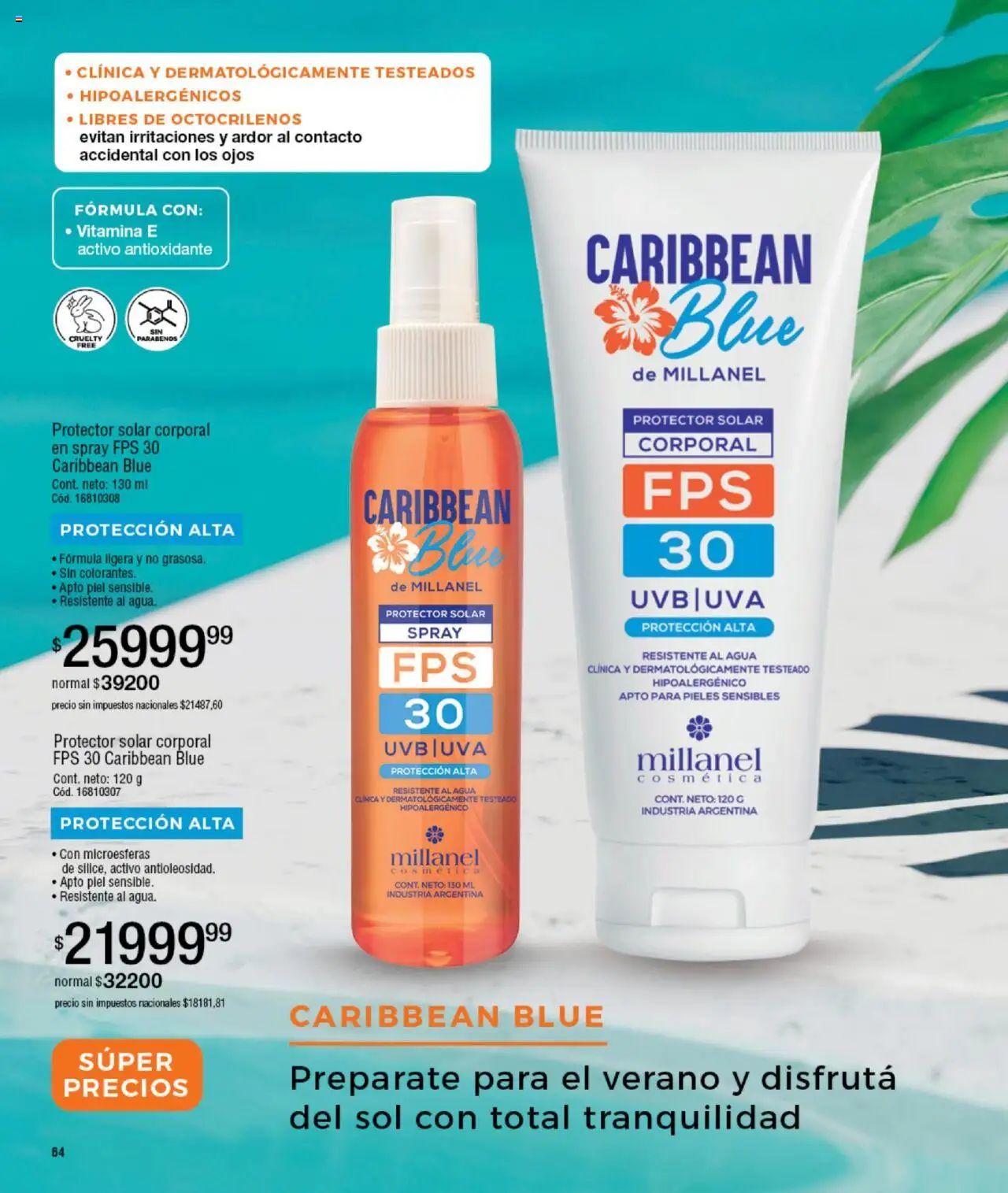 Millanel catálogo │ válido desde el 15.09.2025 | Página: 64 | Productos: Protector solar, Agua, Uva