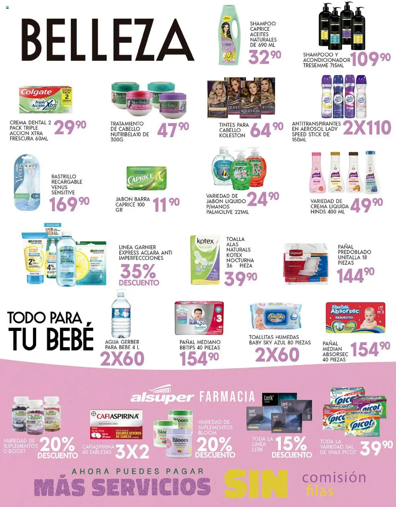 Nuevas ofertas de Alsuper válidas en toda la República Mexicana desde el 16.09.2025. ¡Encuentra las mejores ofertas en Alsuper - Folleto! | Página: 4 | Productos: Sal, Crema, Barra, Caja