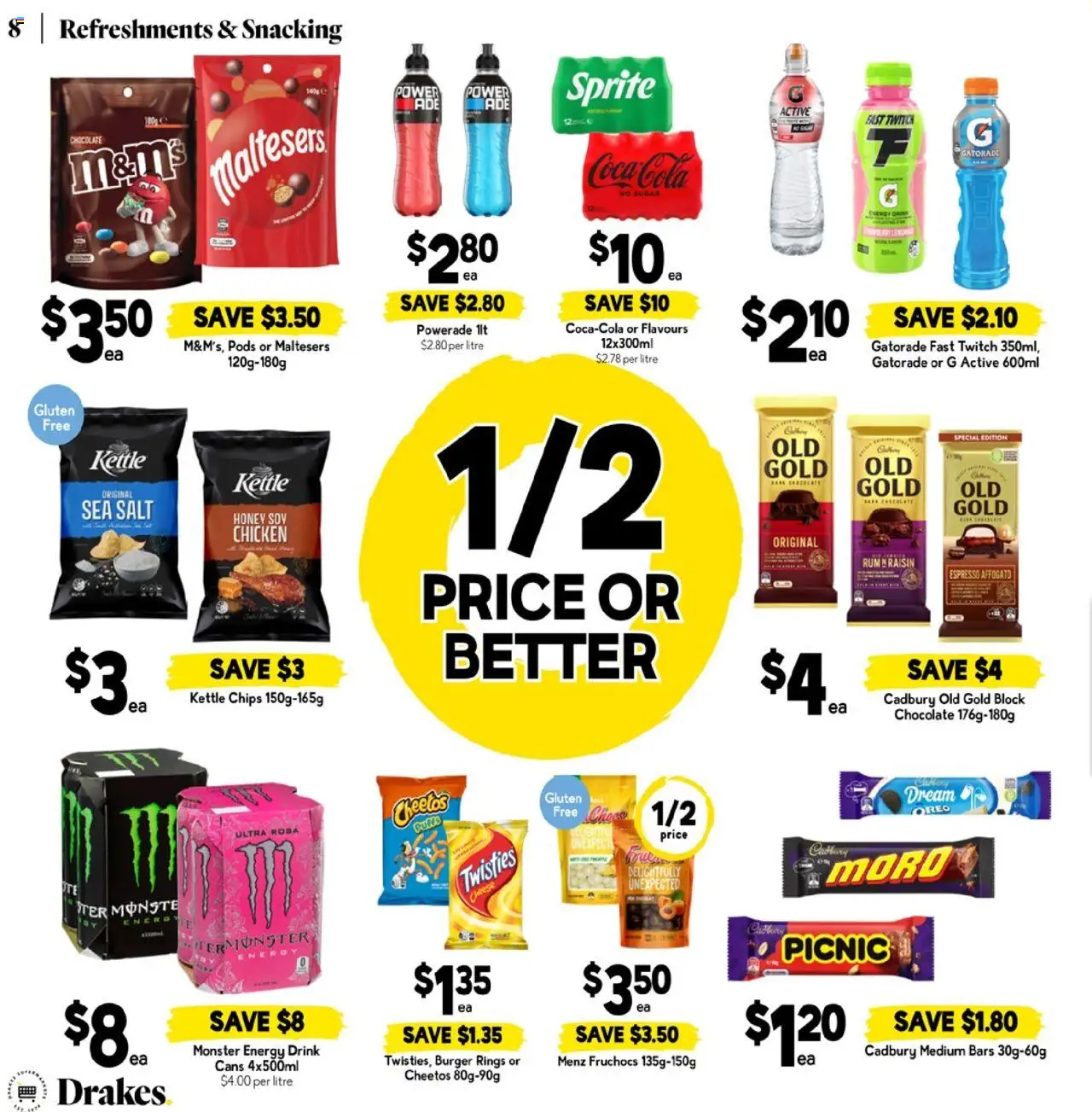 Drakes catalogue - valid from 17.09.2025 | Page: 8 | Products: Chocolate, Honey, Chicken, Salt