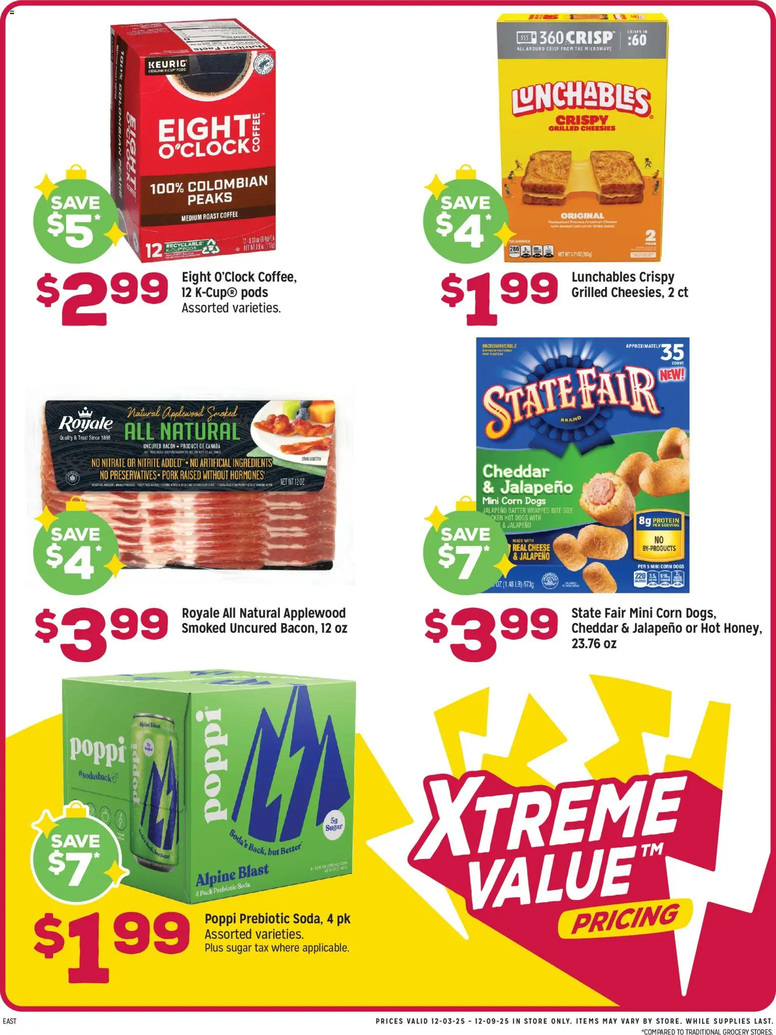 Grocery Outlet Weekly Ad - PA - valid from 03.12.2025 | Page: 2 | Products: Corn, Cheese, Coffee, Hot Dogs