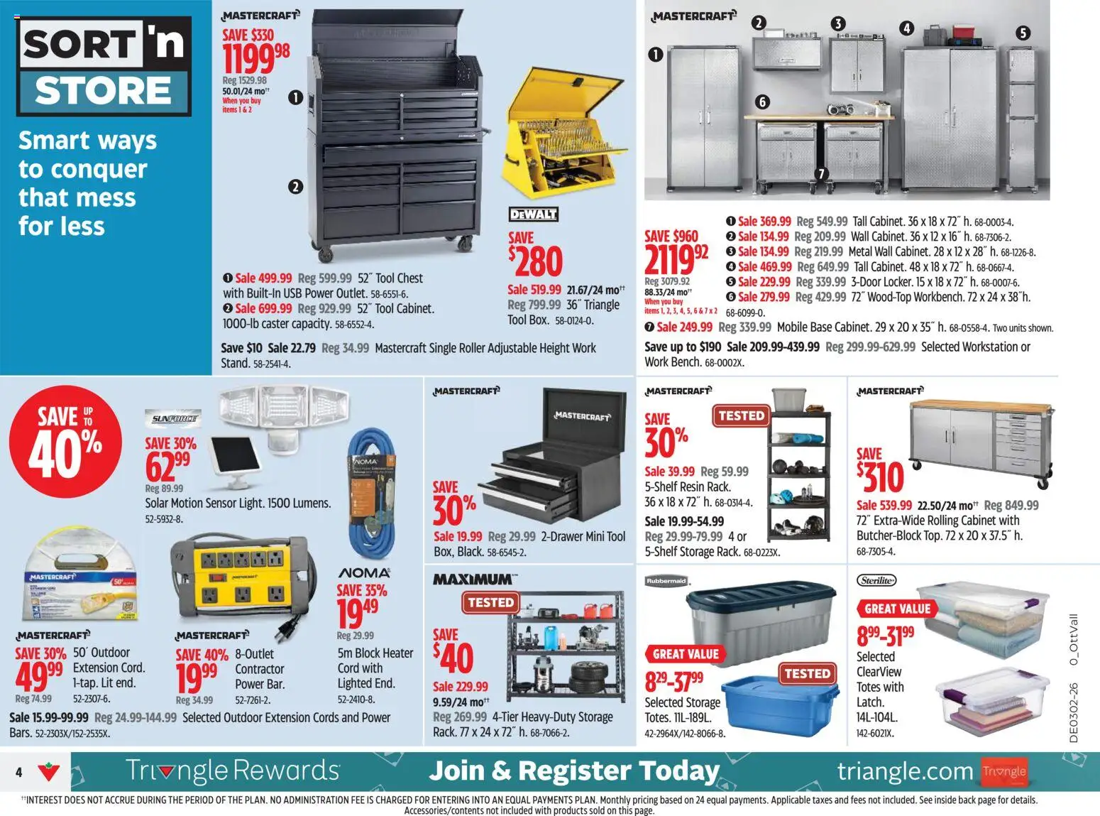 Canadian Tire flyer valid from 08.01.2026 | Page: 4 | Products: Cabinet