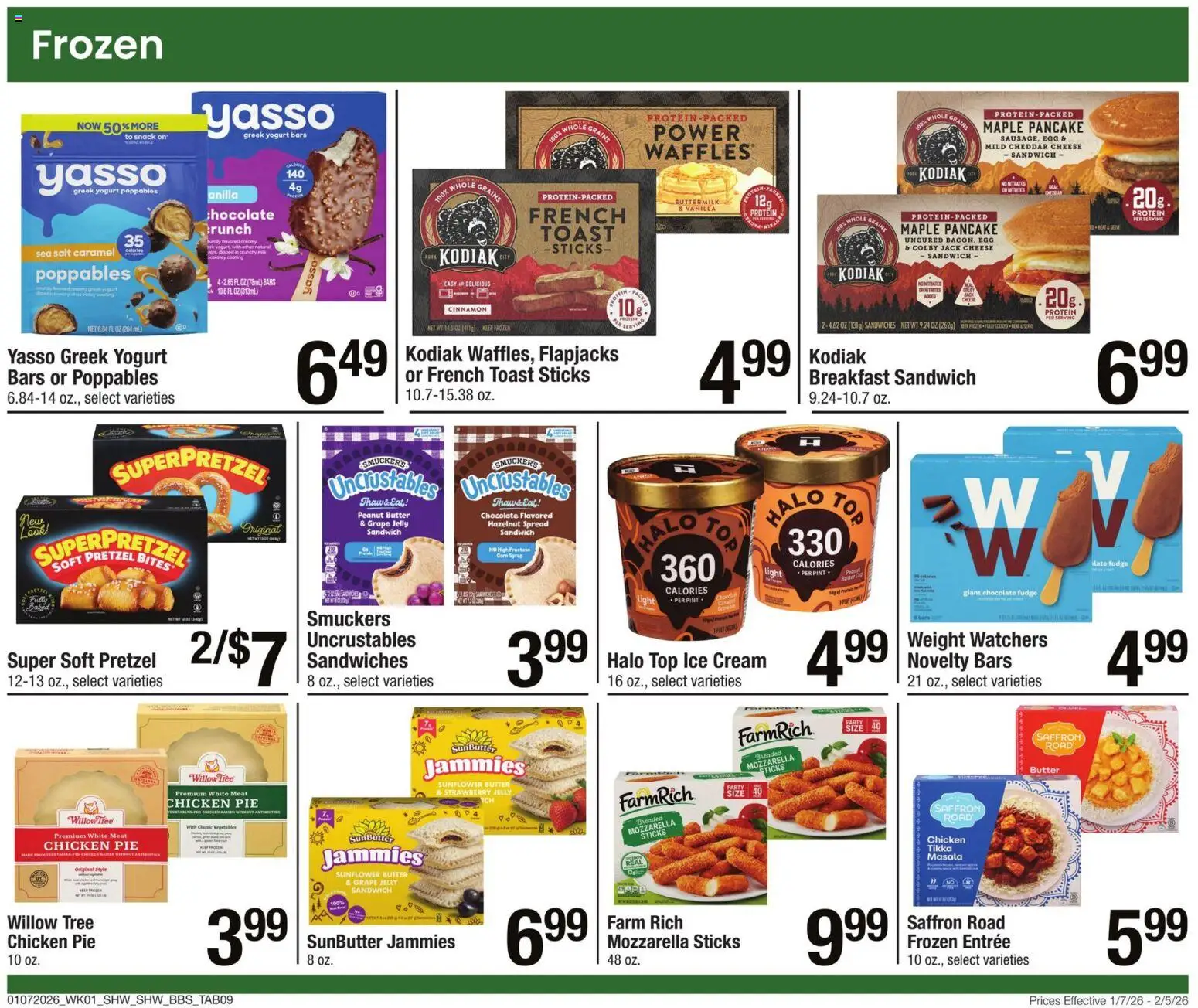 Shaw's Big Book of Savings - valid from 07.01.2026 | Page: 9 | Products: Cheese, Yogurt, Chocolate, Cream