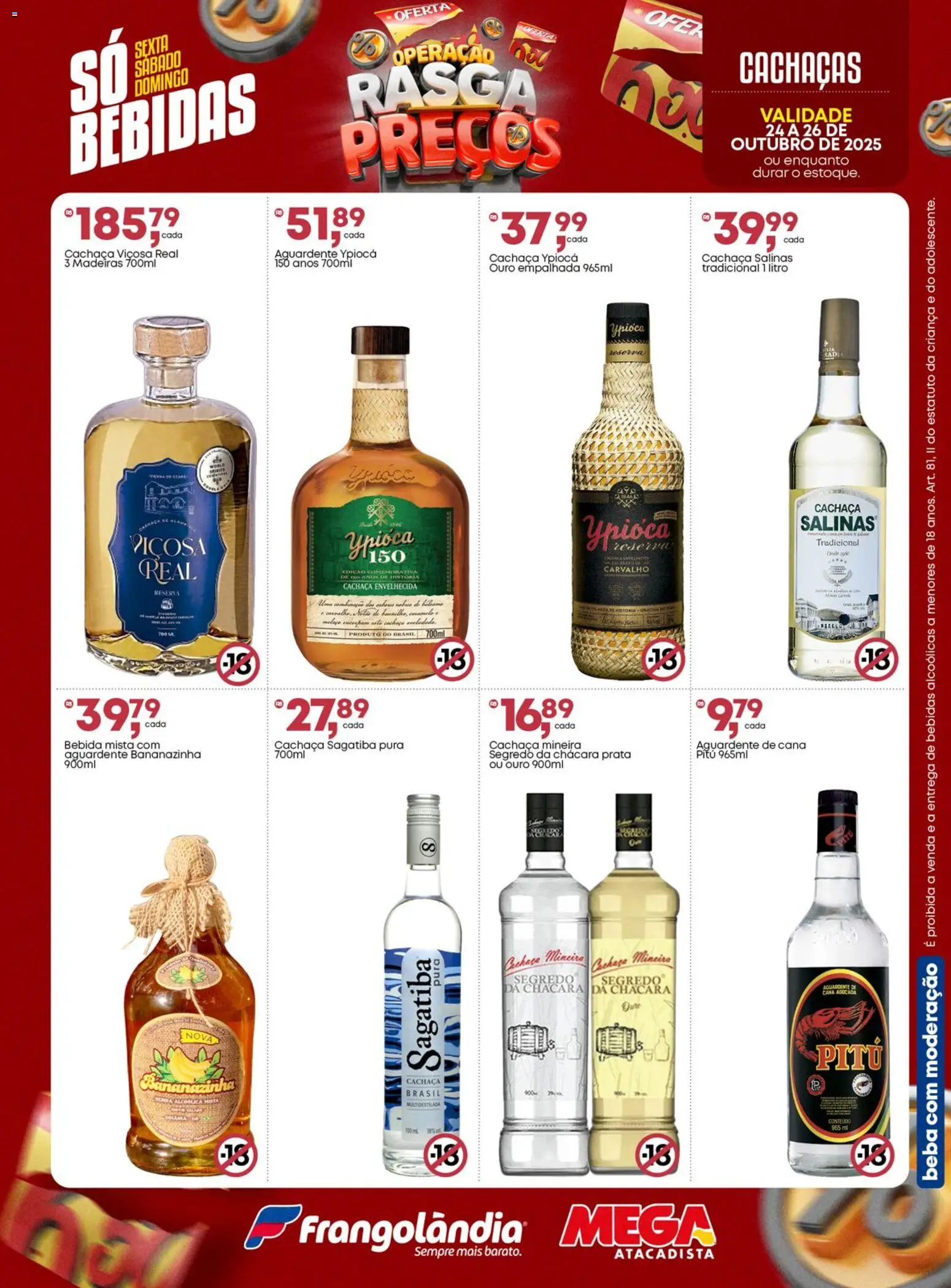 Frangolândia Folheto - válido de 24.10.2025 | Página: 5 | Produtos: Madeiras, Cachaça, Bebida