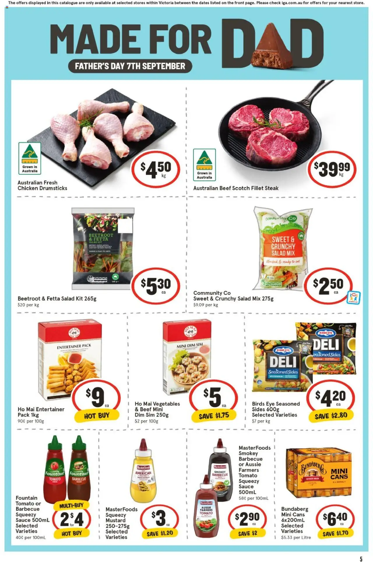 IGA catalogue - valid from 27.08.2025 | Page: 6 | Products: Salad, Vegetables, Fountain, Beetroot