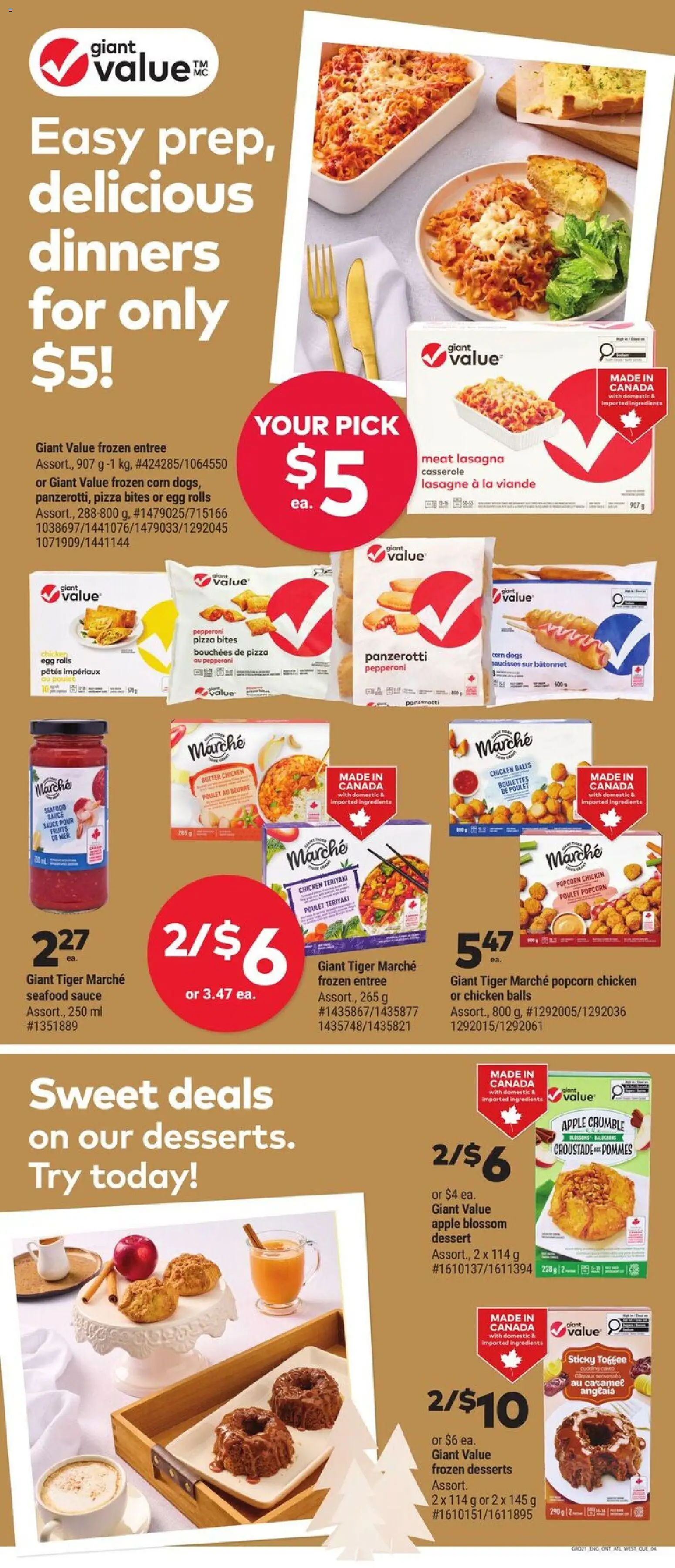 Giant Tiger flyer valid from 25.12.2025 | Page: 4 | Products: Butter, Pizza, Chicken