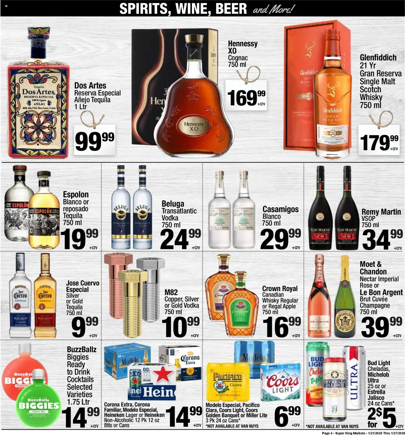 Super King Weekly Ad - valid from 21.01.2026 | Page: 5 | Products: Beer, Vodka