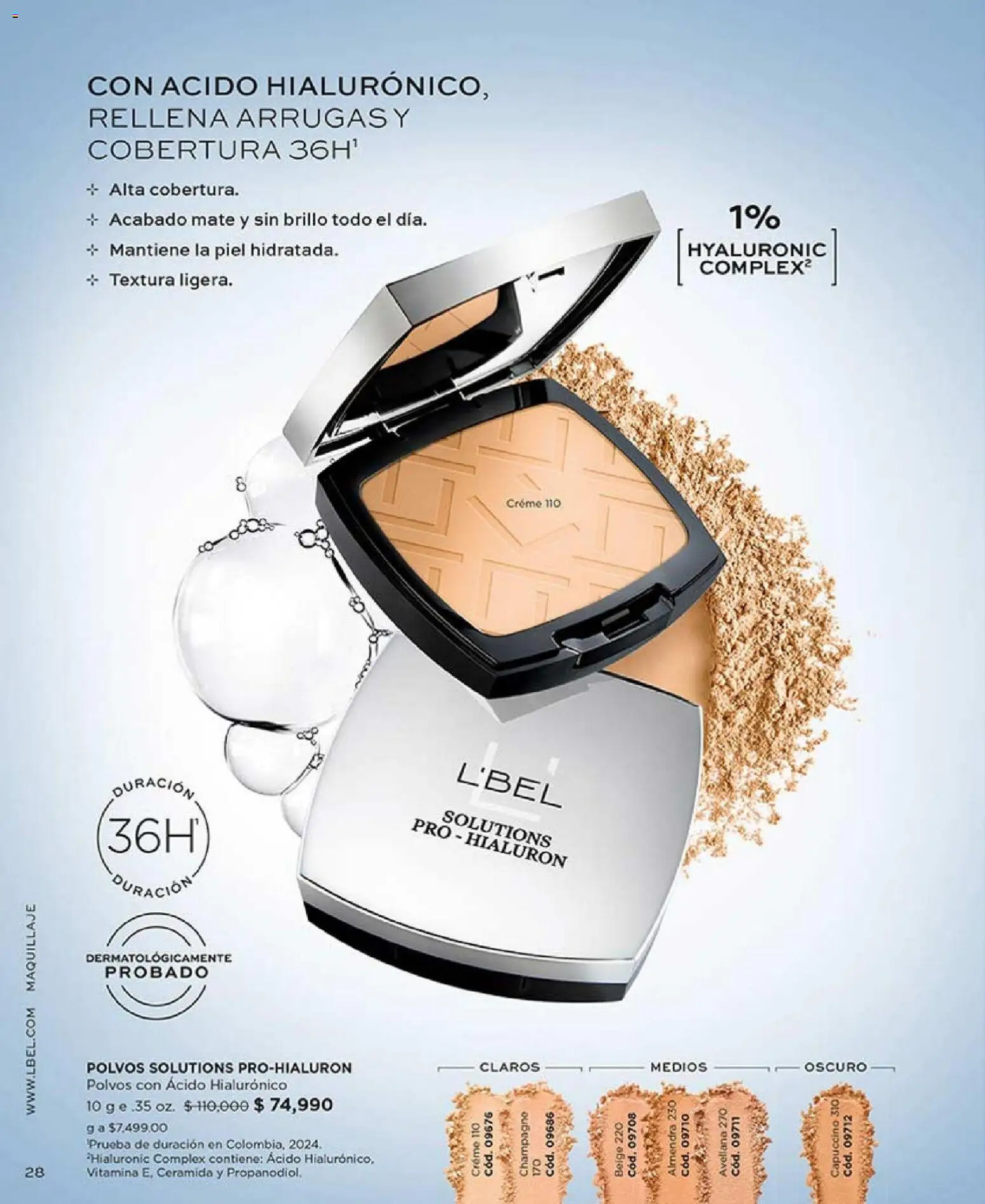 L'Bel revista - valida desde el 01.01.2026 | Página: 28 | Productos: Almendra, Brillo, Maquillaje