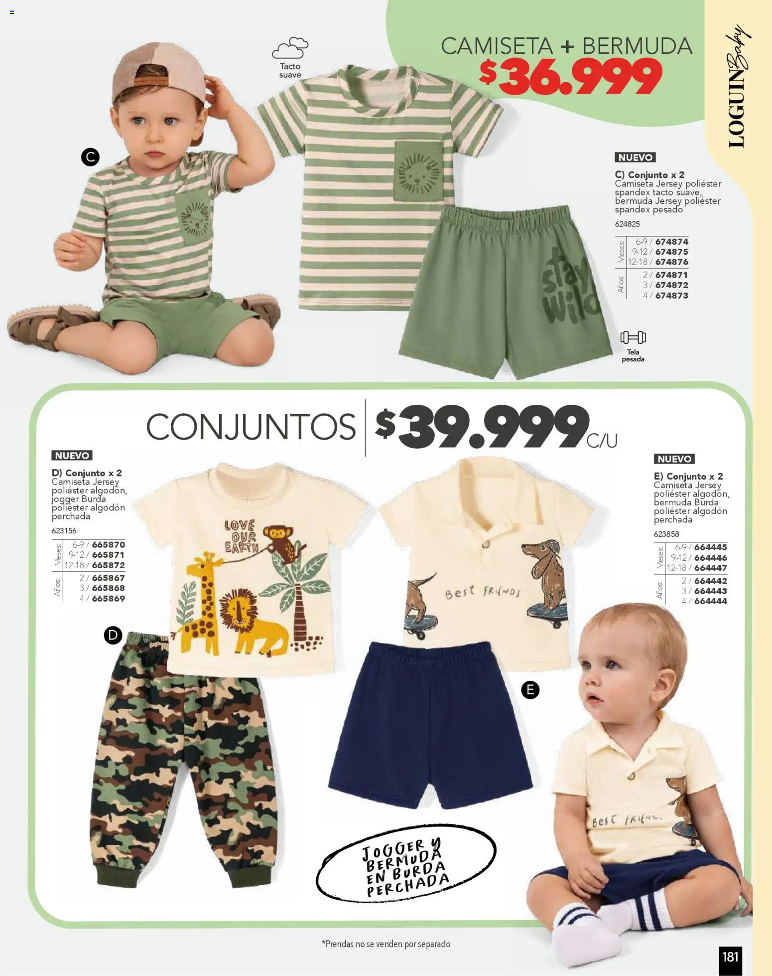 Pacifika revista - valida desde el 01.11.2025 | Página: 181 | Productos: Algodón, Bermuda, Camiseta, Conjunto