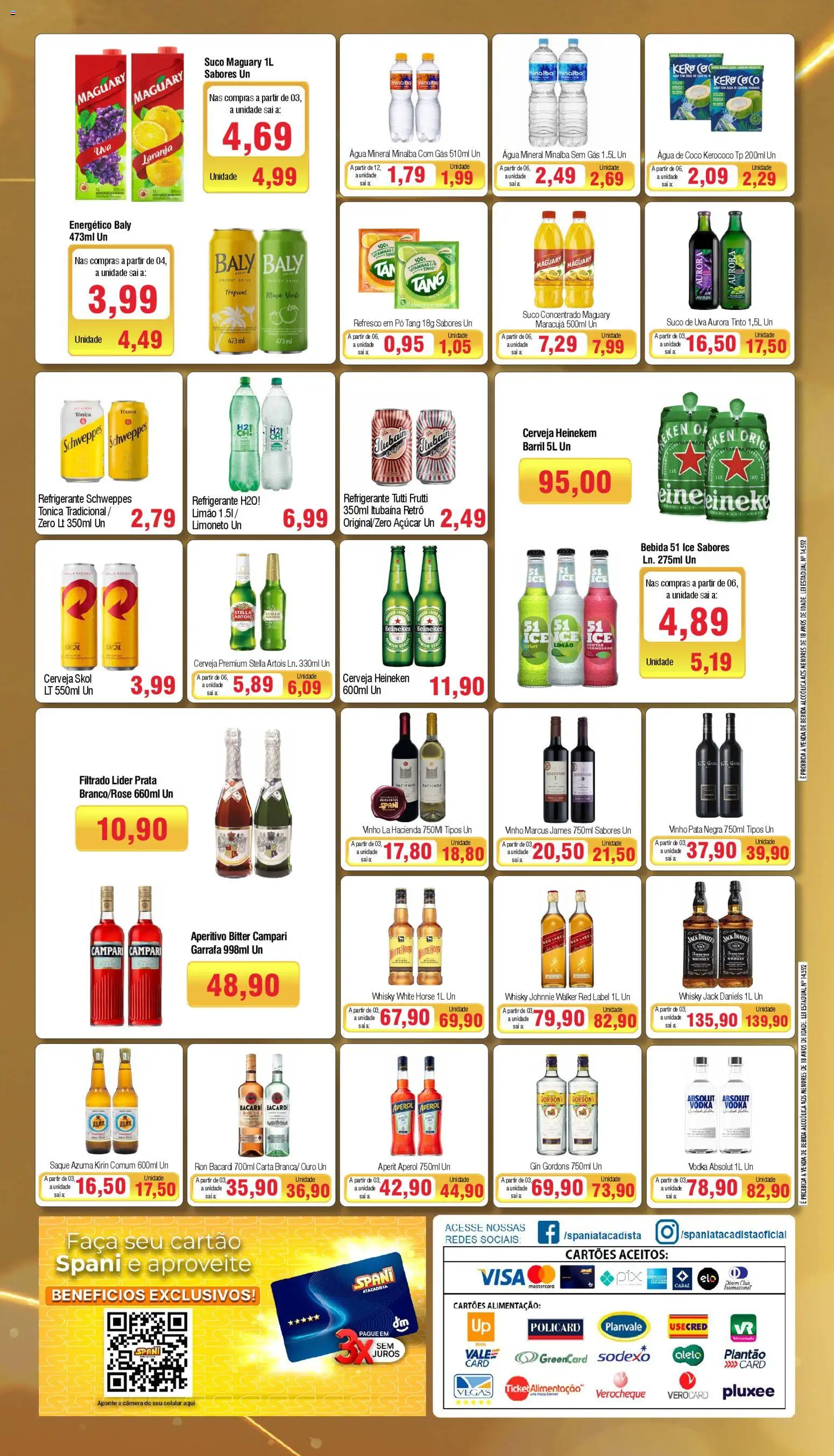 Spani Atacadista Folheto - válido de 16.12.2025 | Página: 4 | Produtos: Maracujá, Whisky, Vodka, Refrigerante