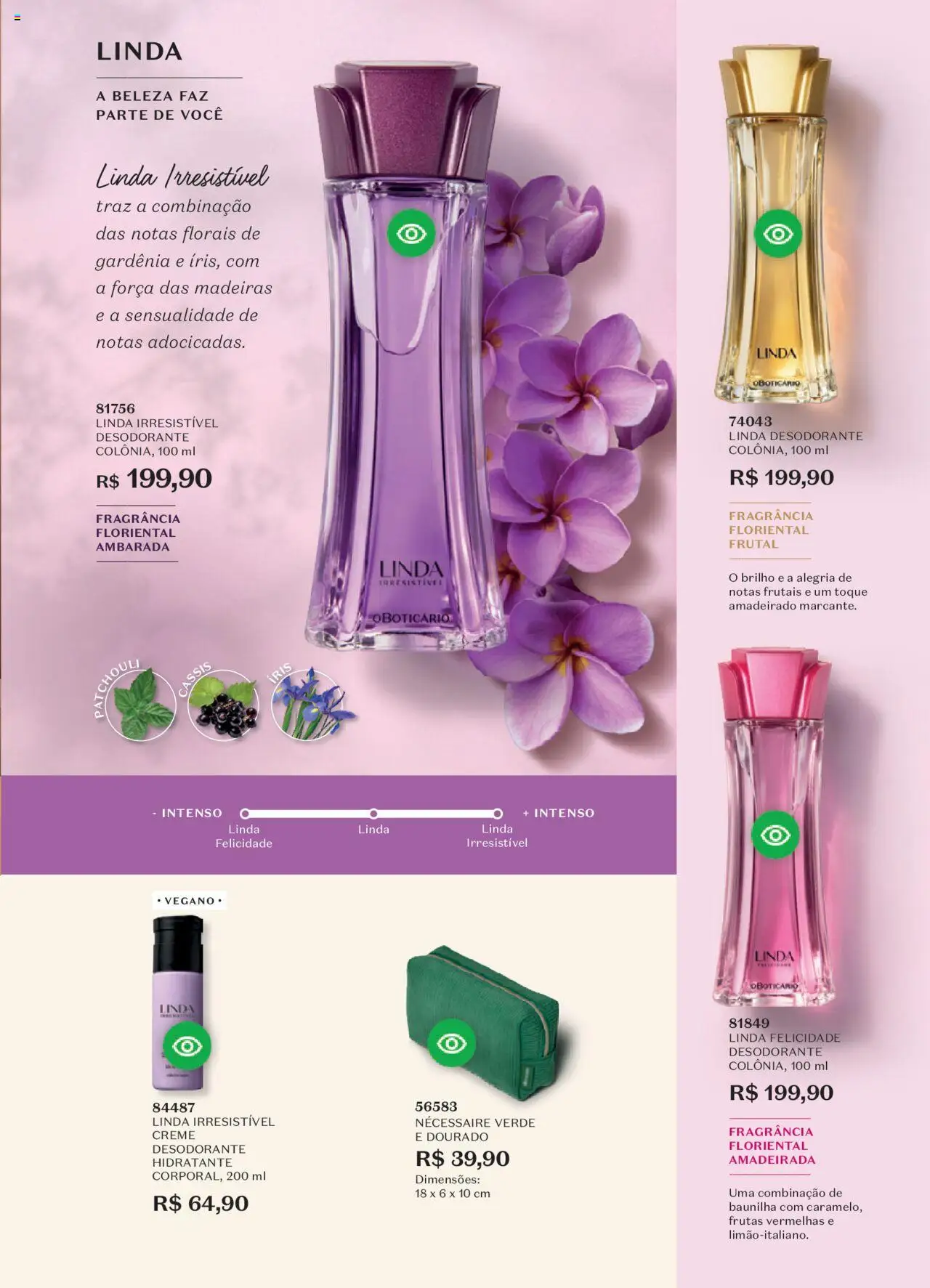 O Boticário Folheto - válido de 11.08.2025 | Página: 77 | Produtos: Fragrância, Madeiras, Desodorante, Necessaire