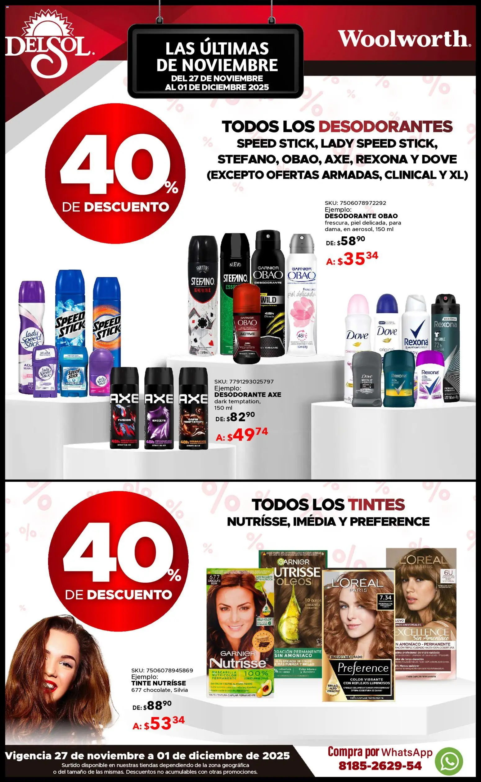 Nuevas ofertas de Del Sol y Woolworth válidas en toda la República Mexicana desde el 27.11.2025. ¡Encuentra las mejores ofertas en Del Sol y Woolworth Buen Fin ! | Página: 3