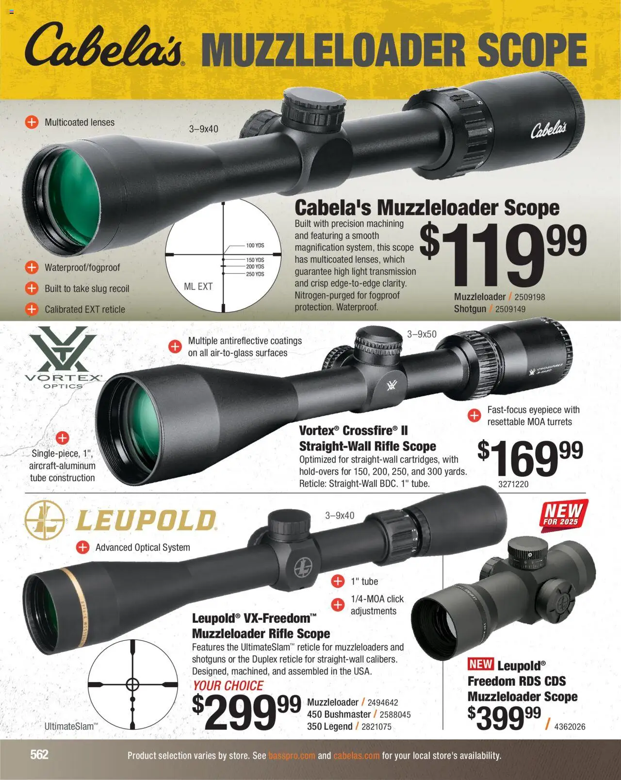 Cabela's Hunting Master 25 - valid from 11.08.2025 | Page: 562 | Products: Shotgun, Rifle