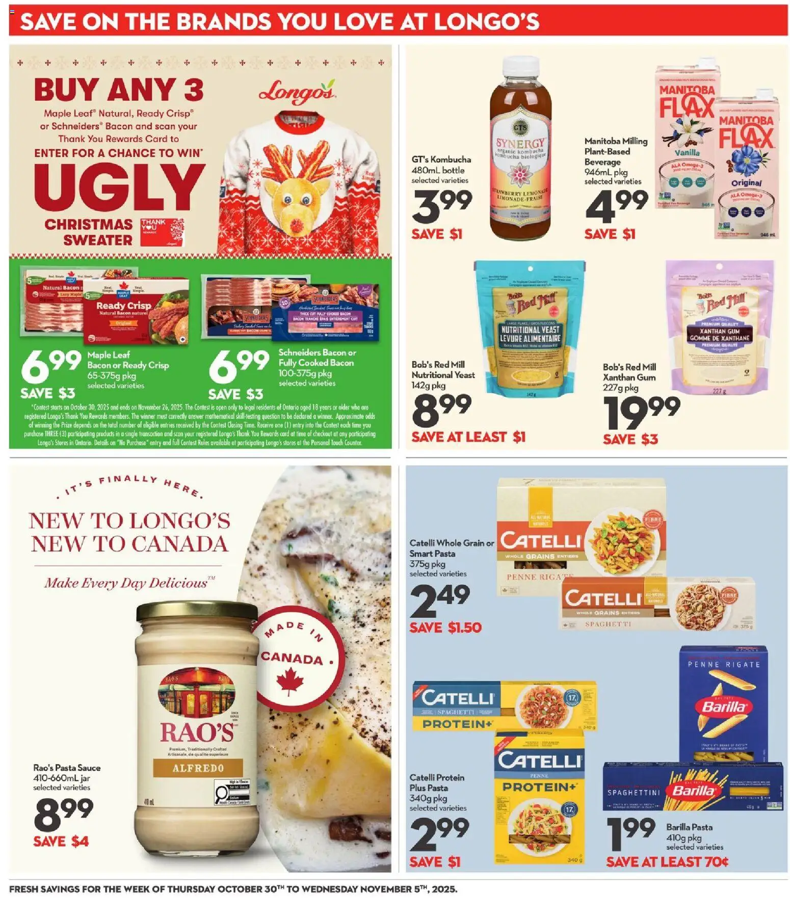 Longo's flyer valid from 30.10.2025 | Page: 21 | Products: Pasta, Sweater