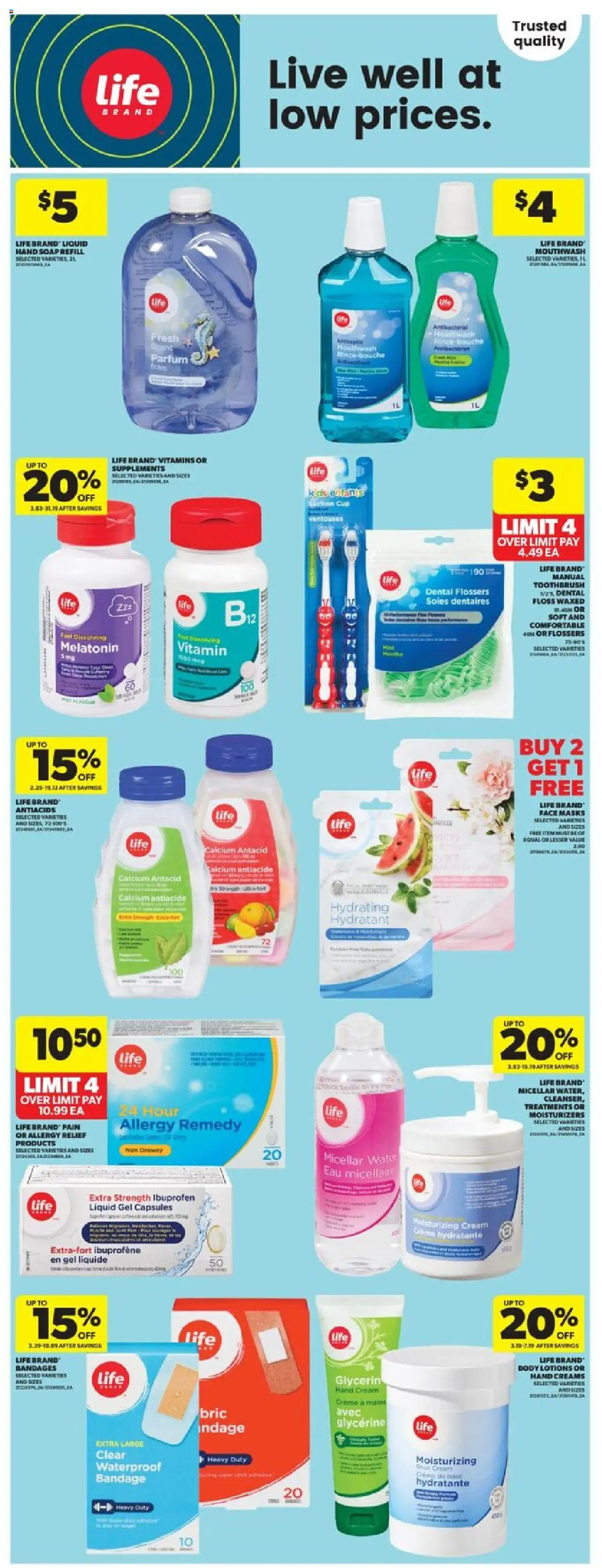 Real Canadian Superstore flyer valid from 16.10.2025 | Page: 10 | Products: Micellar water, Hand cream, Soap, Mouthwash