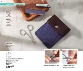 Nuevas ofertas de AVON válidas en toda la República Mexicana desde el 13.09.2025. ¡Encuentra las mejores ofertas en Juego de Manicure Caballero, Metal. 11 x 9 x 2 cm (196657) 14 pts! | Página: 132